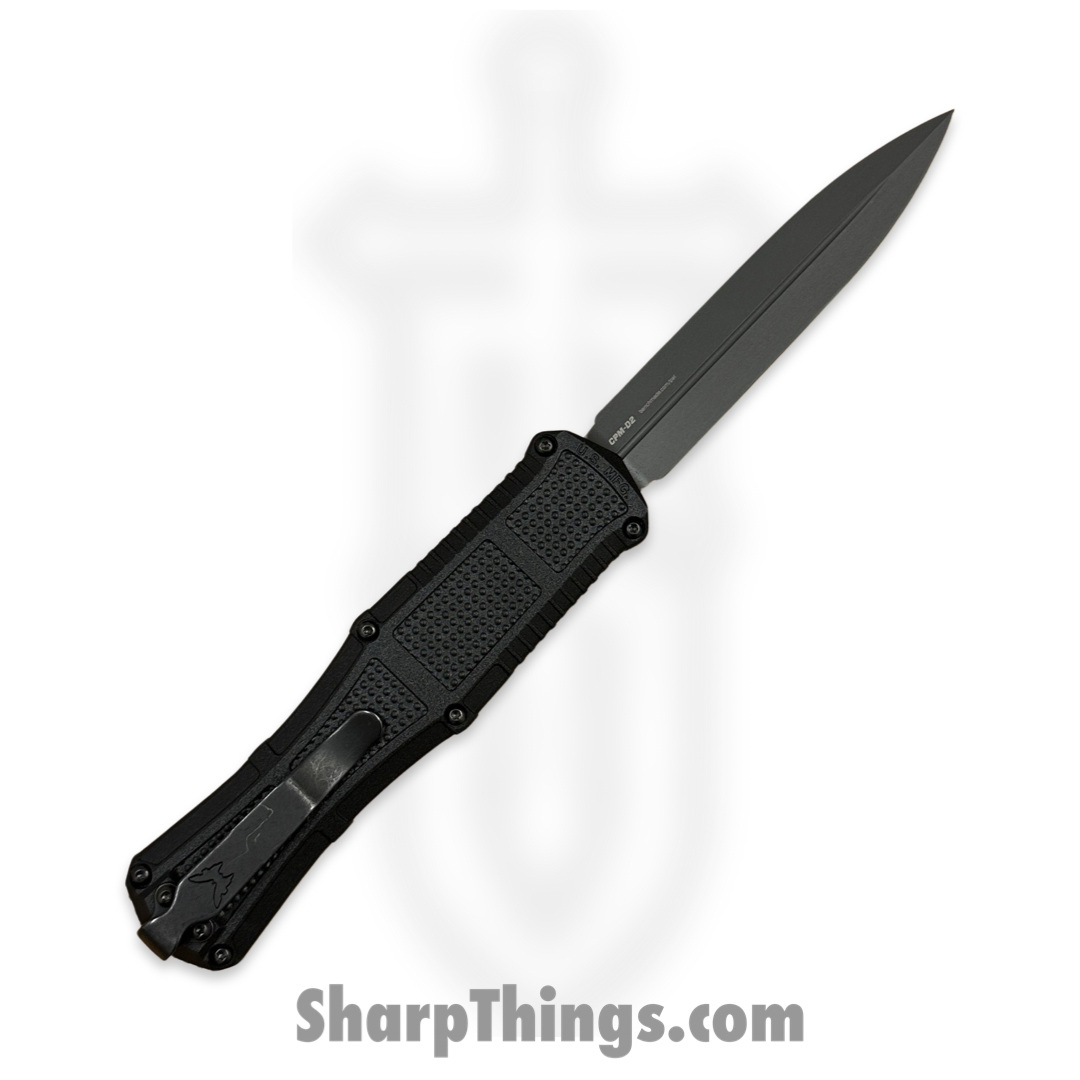 Benchmade - 3370GY - Claymore - OTF Auto - CPM-D2 Coated Dagger - Grivory - Black - Image 2