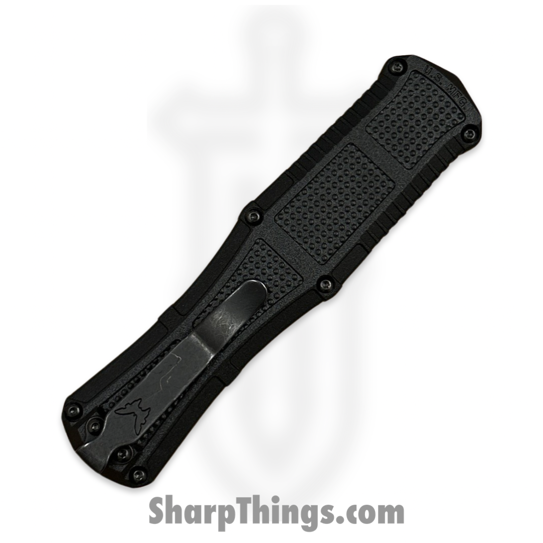 Benchmade - 3370GY - Claymore - OTF Auto - CPM-D2 Coated Dagger - Grivory - Black - Image 4