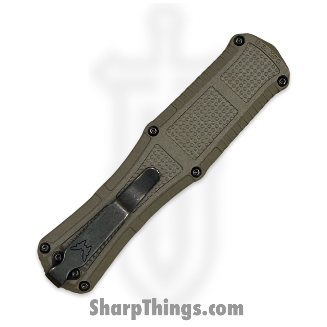 Benchmade - 3370SGY-1 - Claymore - OTF Auto - CPM-D2 Coated Dagger P/S - Grivory - Ranger Green - Image 4