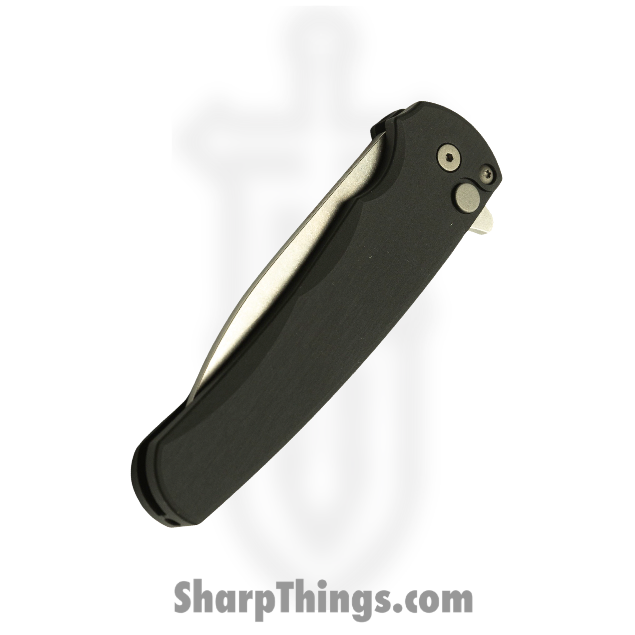 ProTech - 5301 - Malibu - Folding Knife - Magnacut Stonewash Wharncliffe - T6-6061 Aluminum - Black - Image 2