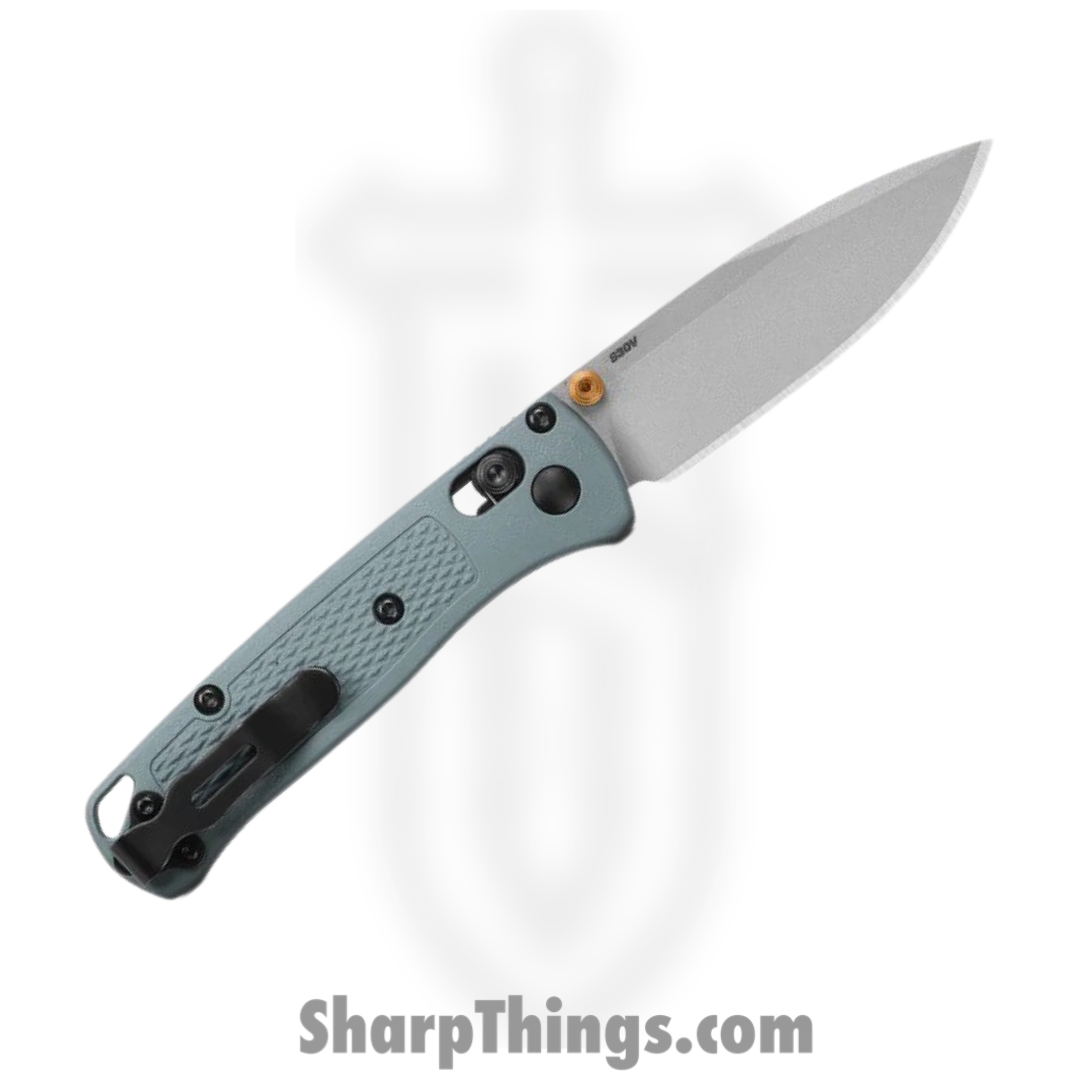 Benchmade - 533SL-07 - Mini Bugout - Folding Knife - S30V Coated Drop Point - Grivory - Sage Green - Image 2