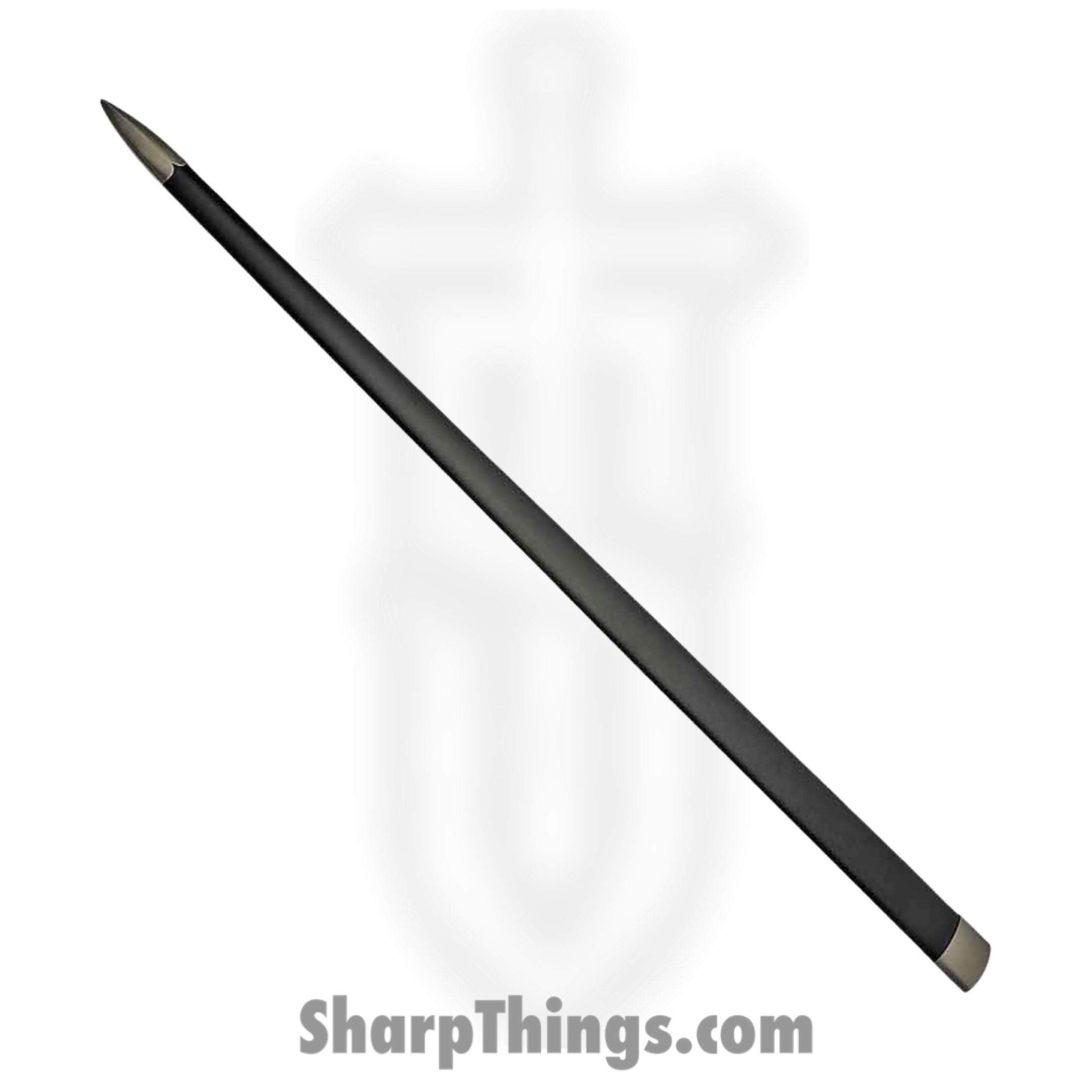 Battle Tested - BT2704 - Great Sword - Fixed Blade Knife - Carbon Steel Polished - Wire Wrapped Wood - Brown - Image 3
