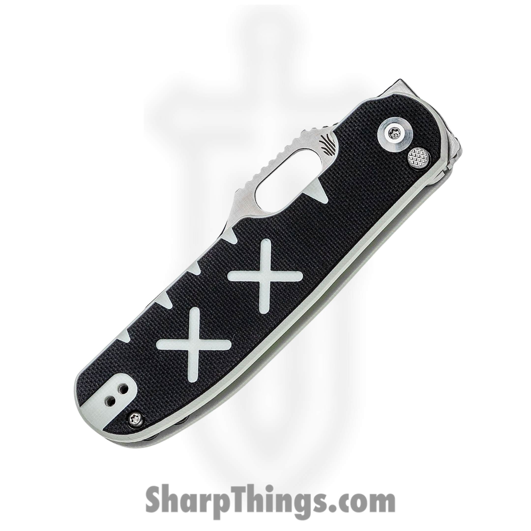Kizer Cutlery - KI4562 - Cormorant - Folding Knife - CPM-S35VN Satin Clip Point - G10 - White Black - Image 2