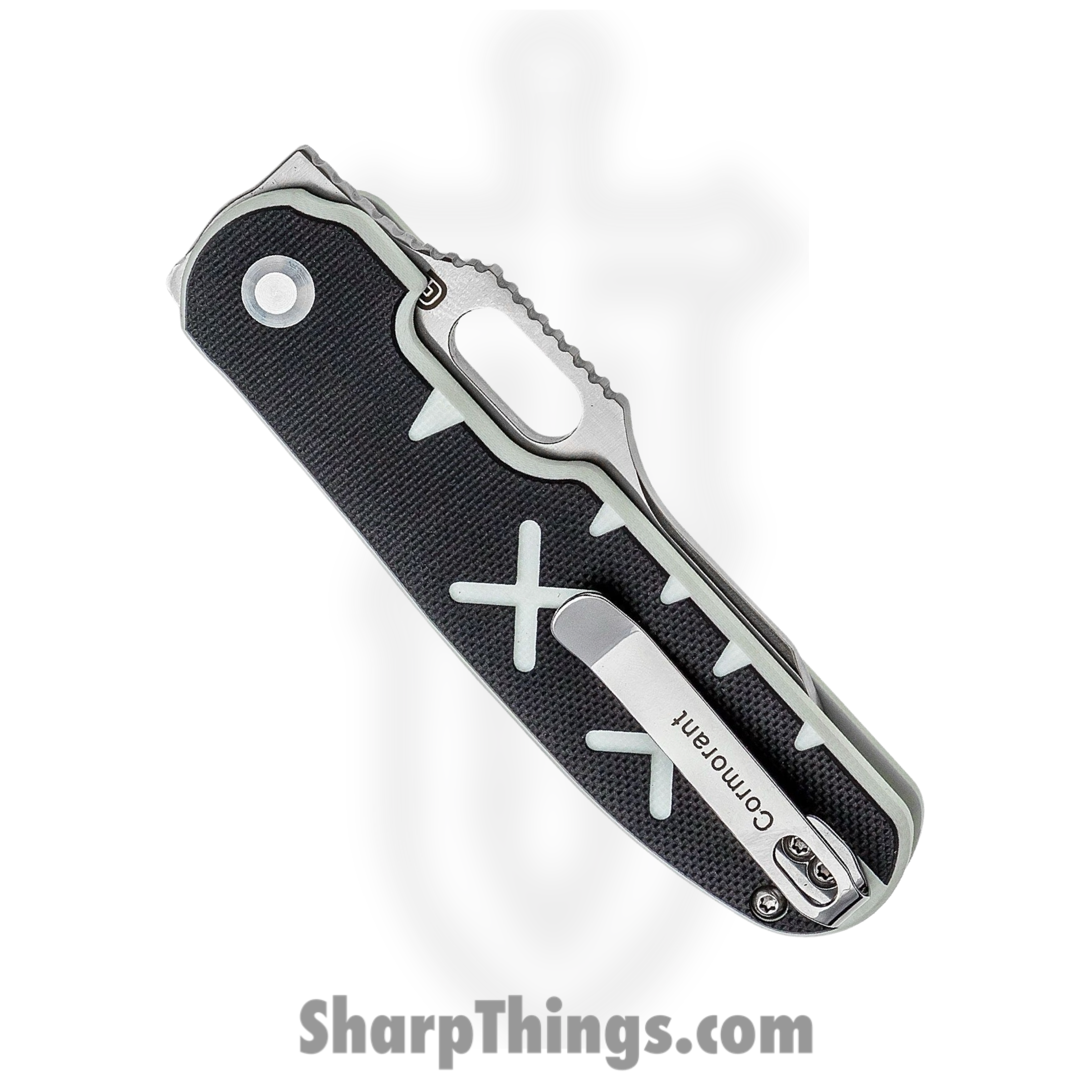 Kizer Cutlery - KI4562 - Cormorant - Folding Knife - CPM-S35VN Satin Clip Point - G10 - White Black - Image 3