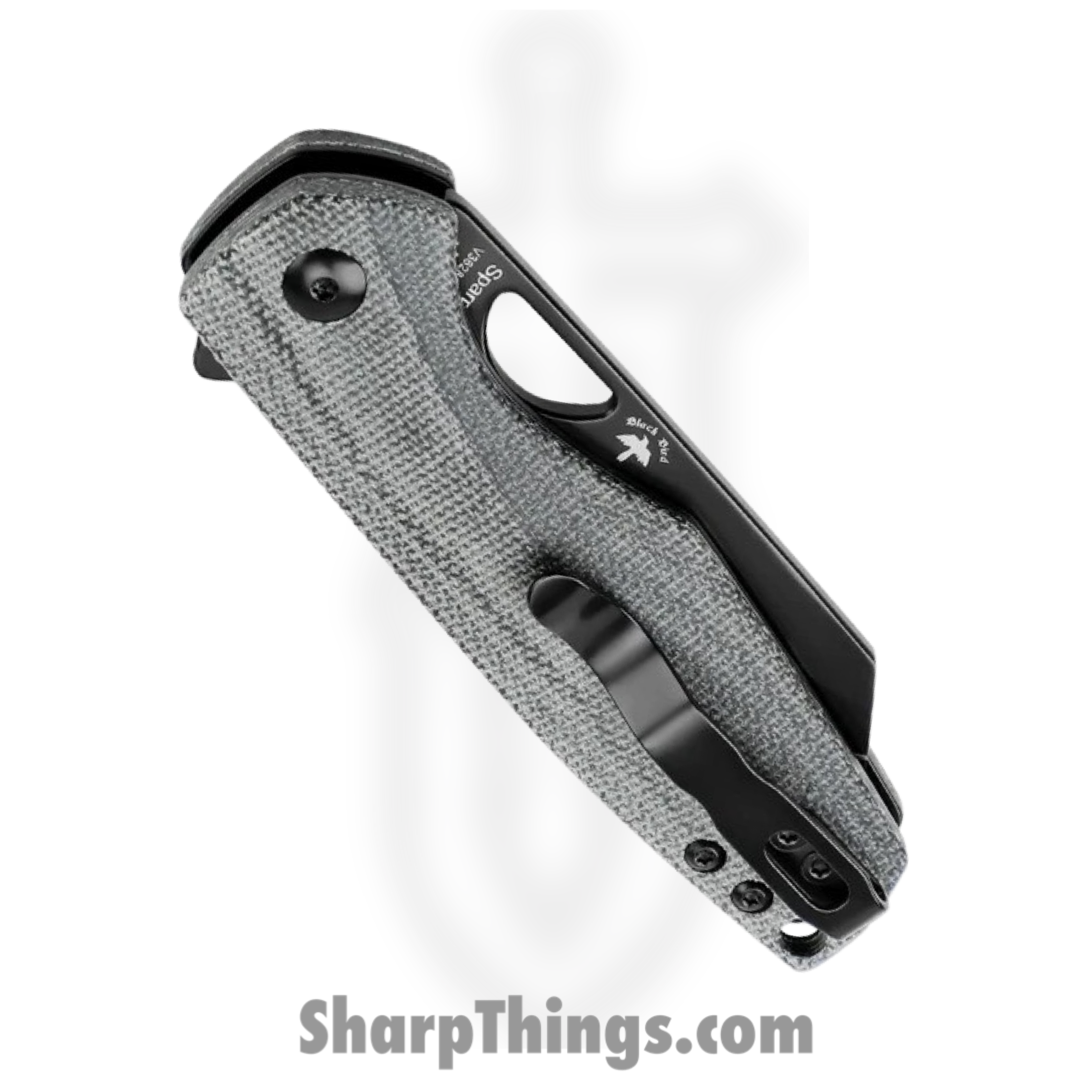 Kizer Cutlery - KIV3628C1 - Sparrow - Folding Knife - 154CM Black Sheepsfoot - Micarta - Black - Image 6