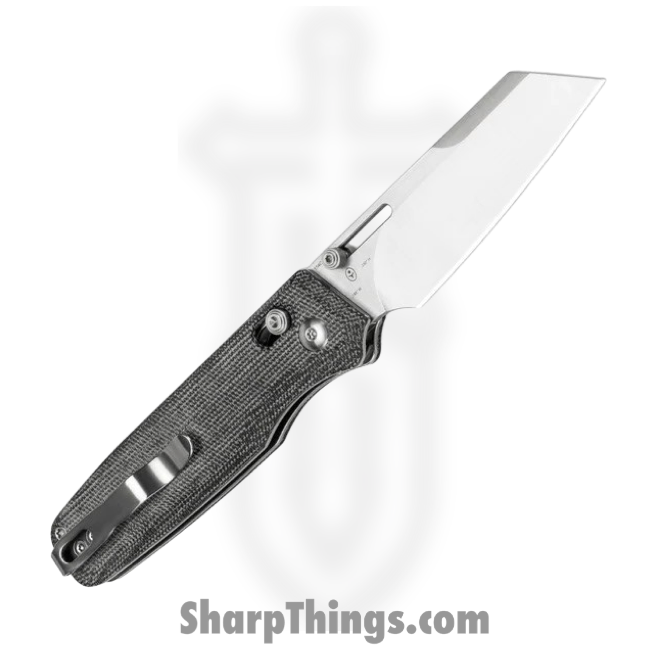 Kizer Cutlery - KIV3641C1 - Task - Folding Knife - 154CM Satin Reverse Tanto - Micarta - Black - Image 2