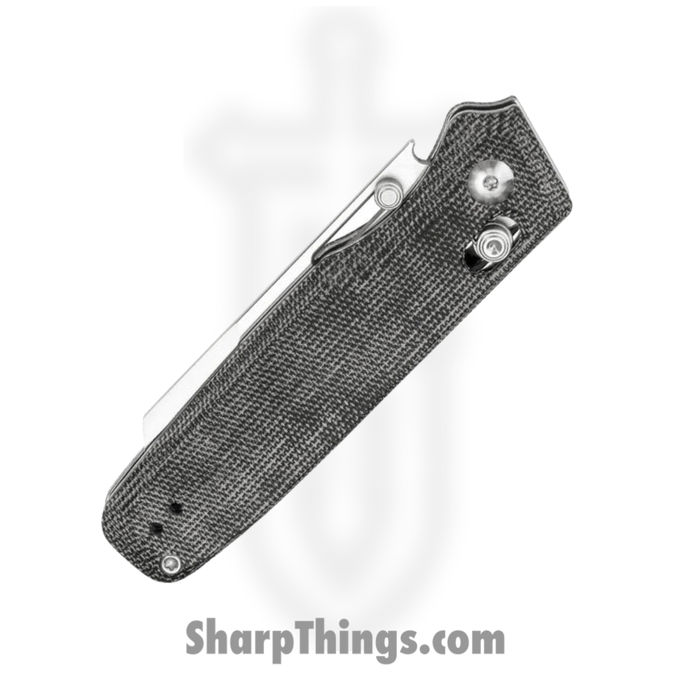 Kizer Cutlery - KIV3641C1 - Task - Folding Knife - 154CM Satin Reverse Tanto - Micarta - Black - Image 5