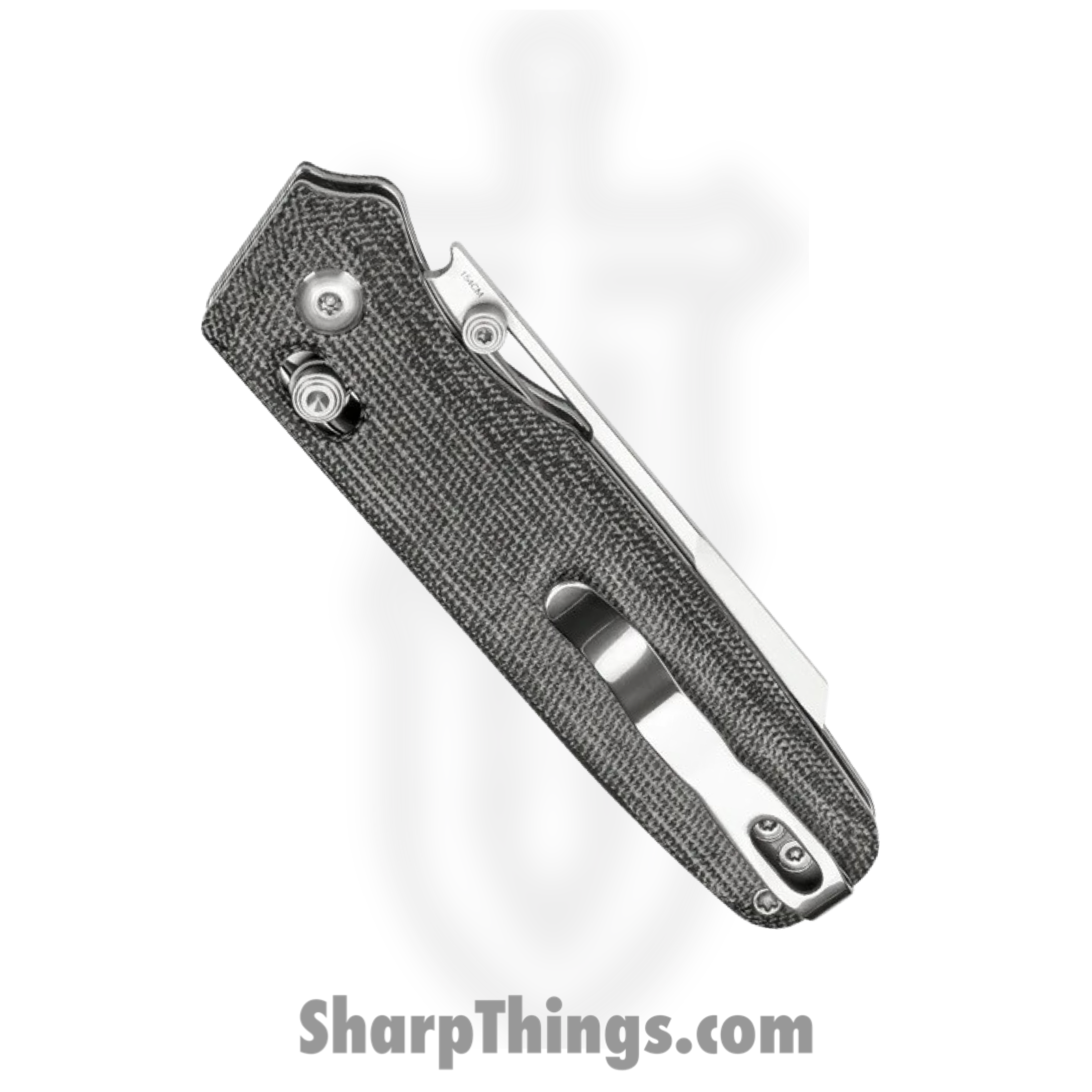 Kizer Cutlery - KIV3641C1 - Task - Folding Knife - 154CM Satin Reverse Tanto - Micarta - Black - Image 6