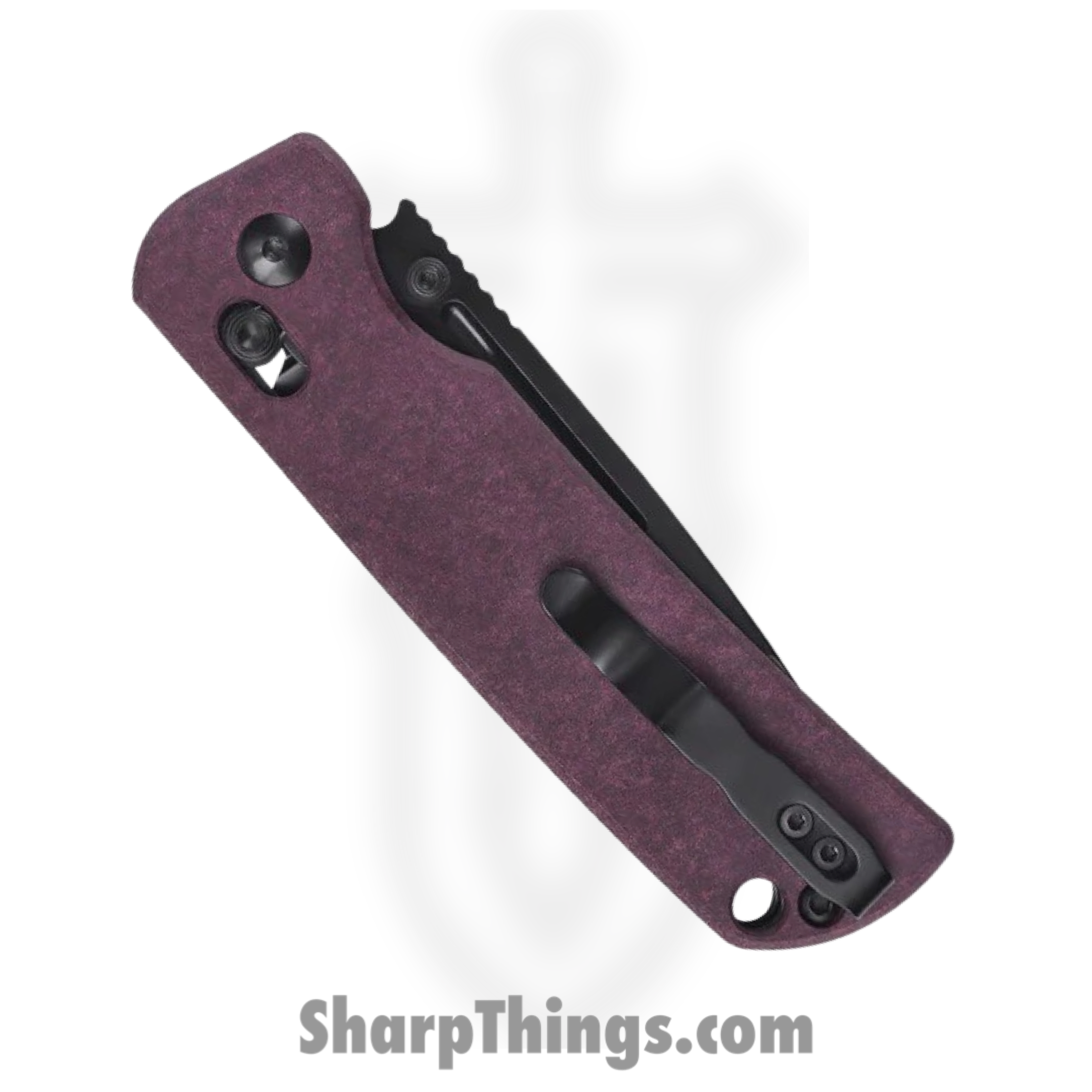 Kizer Cutlery - KIV4481C1 - Escort - Folding Knife - 154CM Black Drop Point - Richlite - Red - Image 6