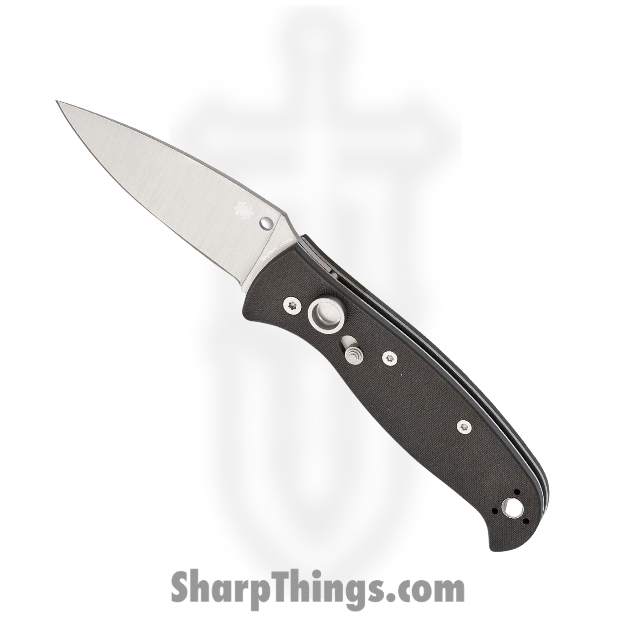 Spyderco - SC165GP2 - Autonomy 2 - Automatic Knife - LC200N Satin Drop Point - G10 - Black