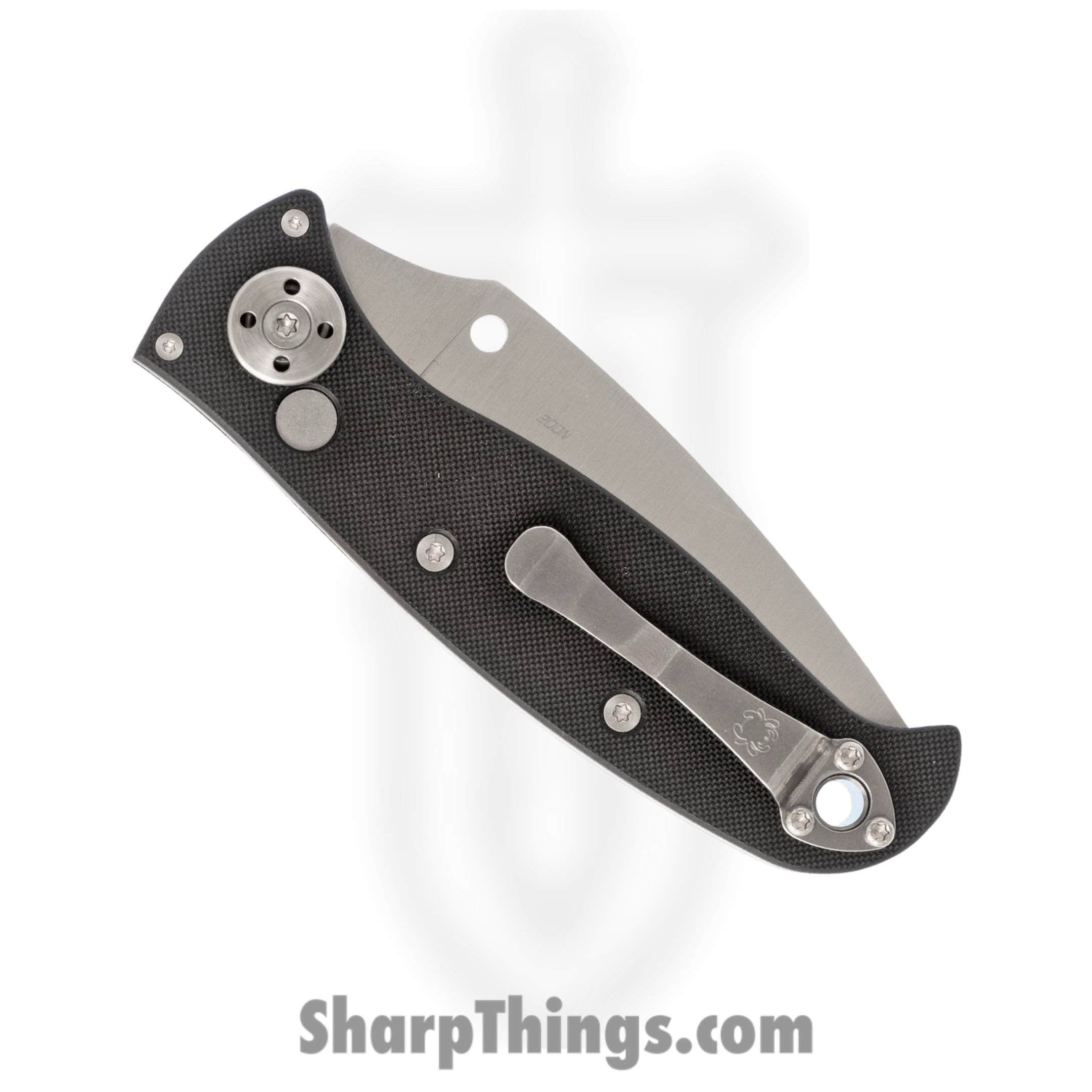Spyderco - SC165GP2 - Autonomy 2 - Automatic Knife - LC200N Satin Drop Point - G10 - Black - Image 3