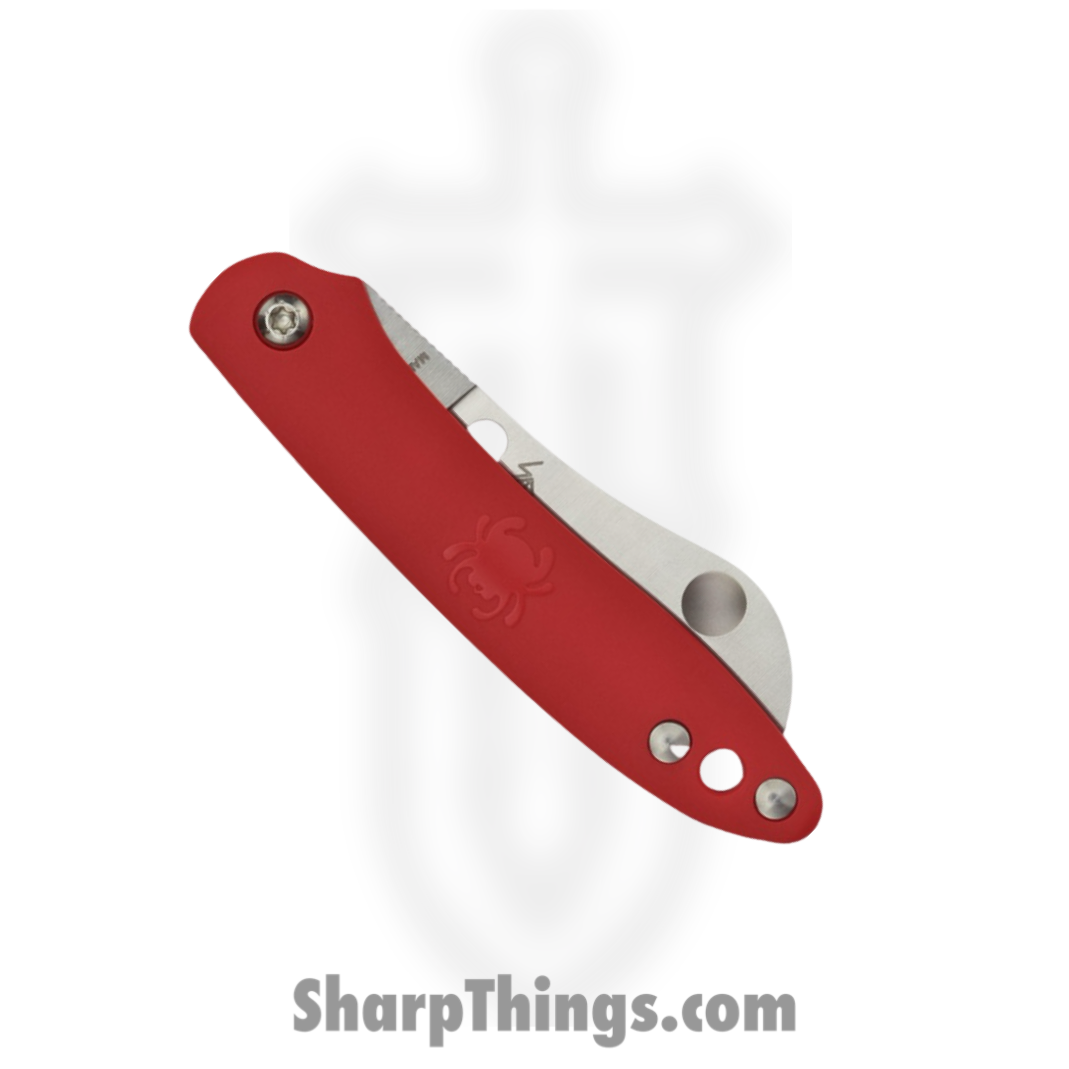 Spyderco - SC189PRD - Roadie - Folding Knife - N690 Satin Sheepsfoot - FRN - Red - Image 2