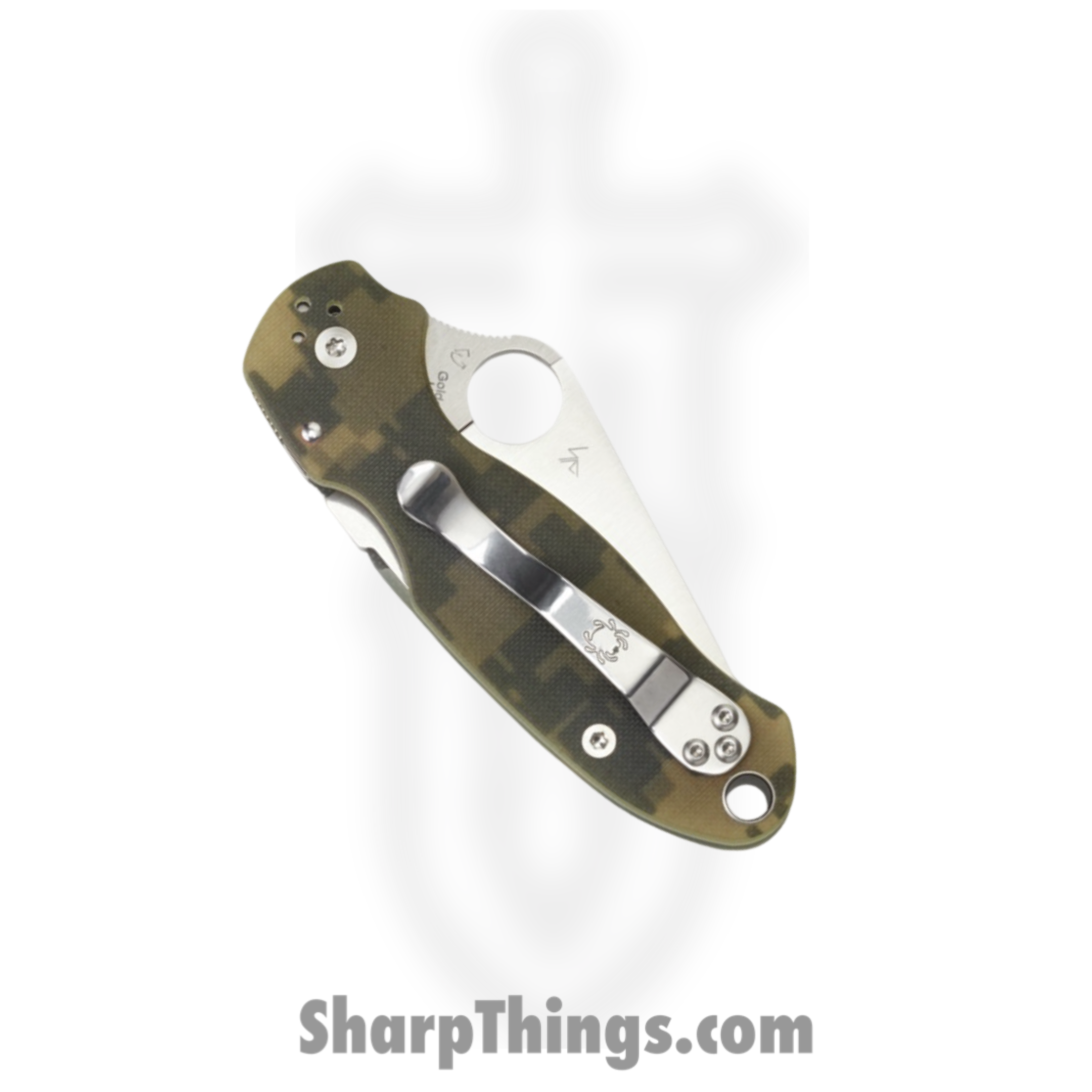 Spyderco - SC223GPCMO - Para 3 - Folding Knife - CPM S45VN Satin Spear Point - G10 - Digital Camo - Image 2
