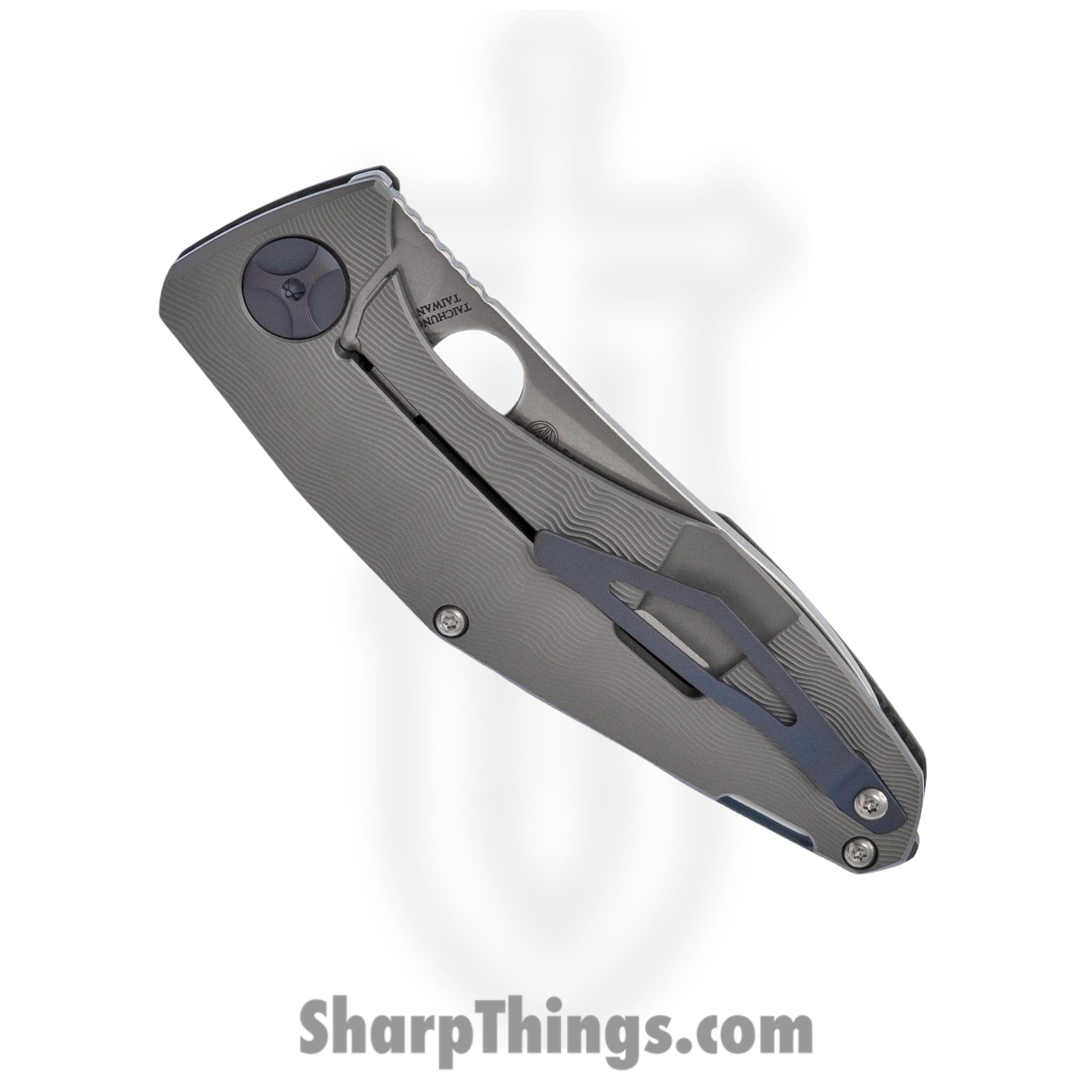 Spyderco - SC235CFTIP - Drunken - Folding Knife - CPM-S90V Satin Sheepsfoot - Carbon Fiber with Titanium Lock - Black - Image 3