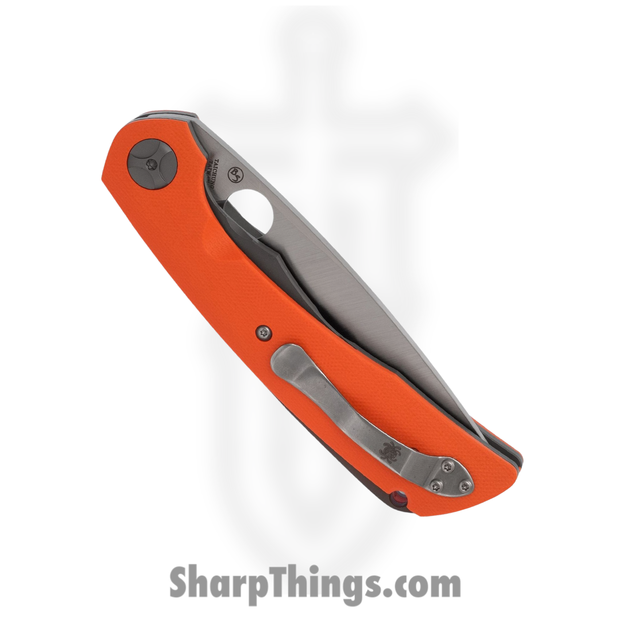 Spyderco - SC239GPOR - Subvert Linerlock - Folding Knife - CPM-S30V Satin Drop Point - G10 - Orange - Image 3