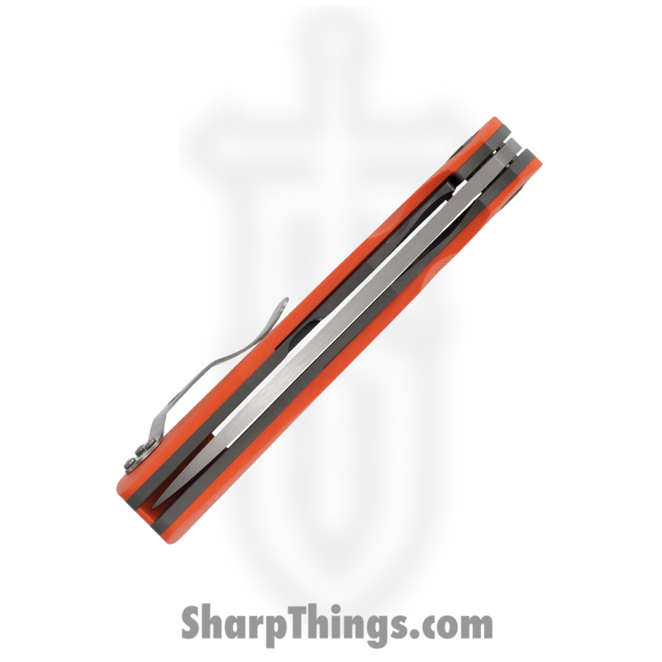 Spyderco - SC239GPOR - Subvert Linerlock - Folding Knife - CPM-S30V Satin Drop Point - G10 - Orange - Image 4