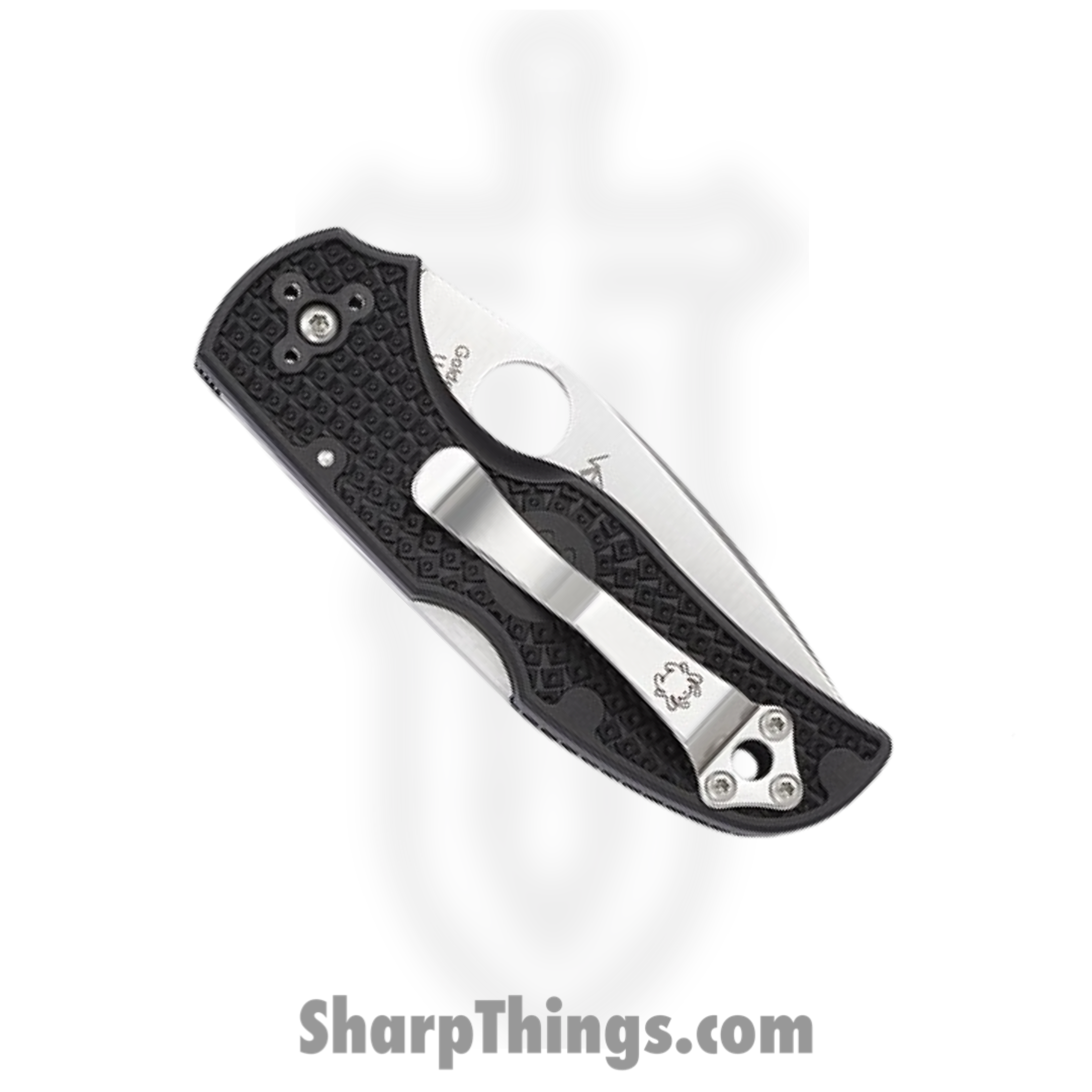 Spyderco - SC41PBK5 - Native 5 - Folding Knife - S30V Satin Drop Point - FRN - Black - Image 2