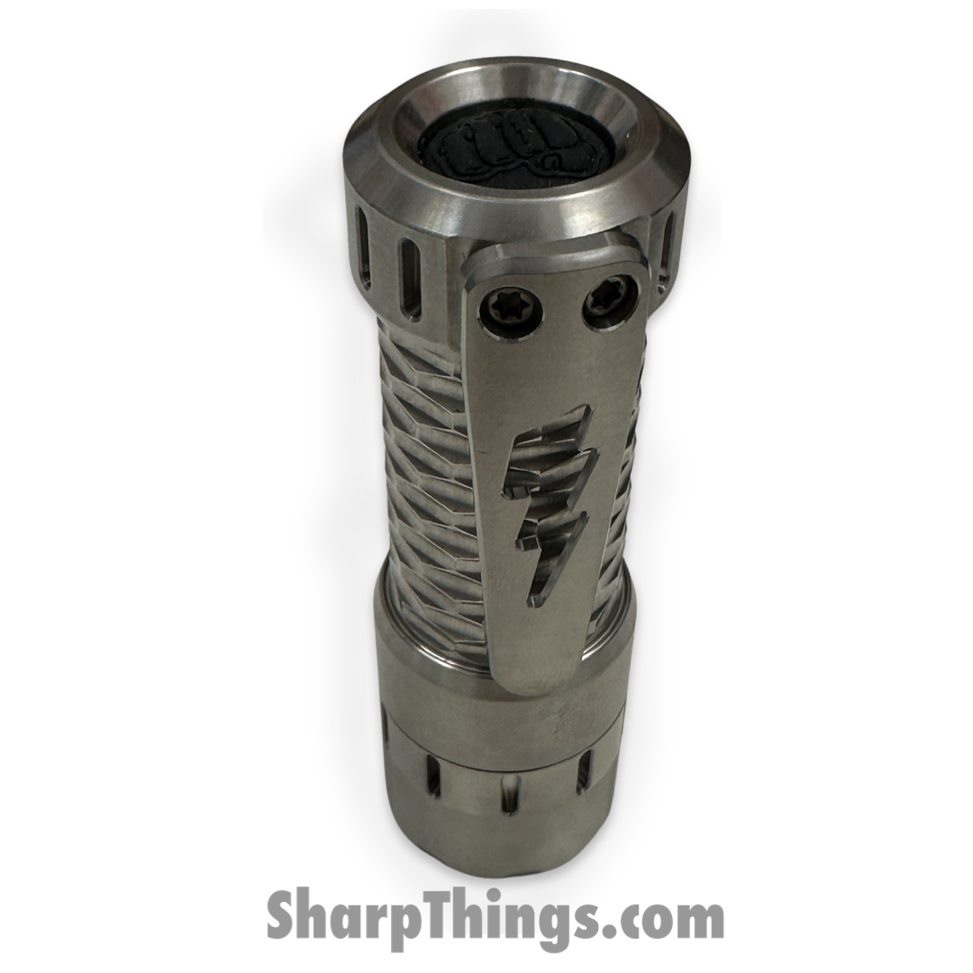 Something Obscene Co. - SO-Flash-Sat - Obscene Titanium Flashlight - Satin - Titanium - Image 6