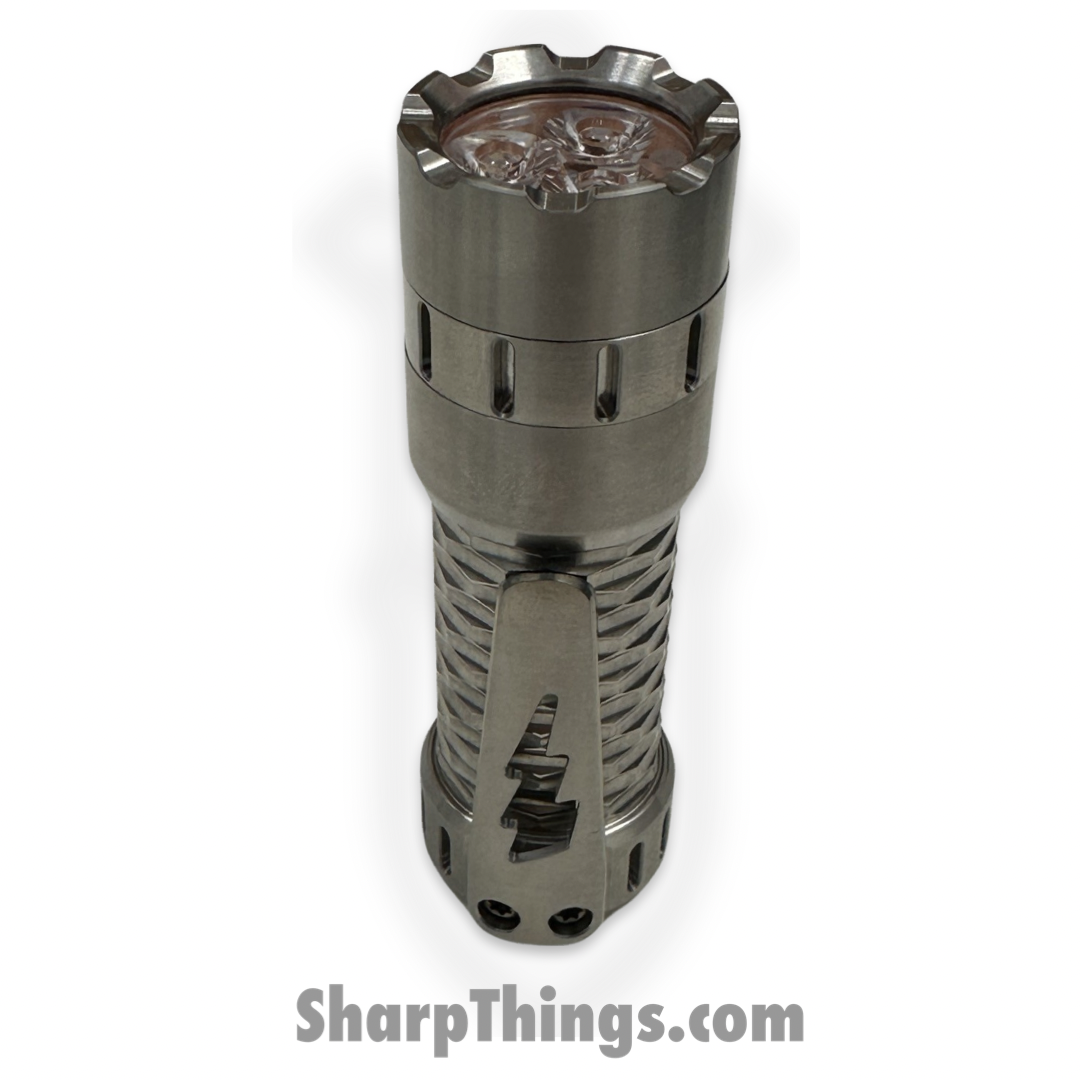 Something Obscene Co. - SO-Flash-Sat - Obscene Titanium Flashlight - Satin - Titanium - Image 5