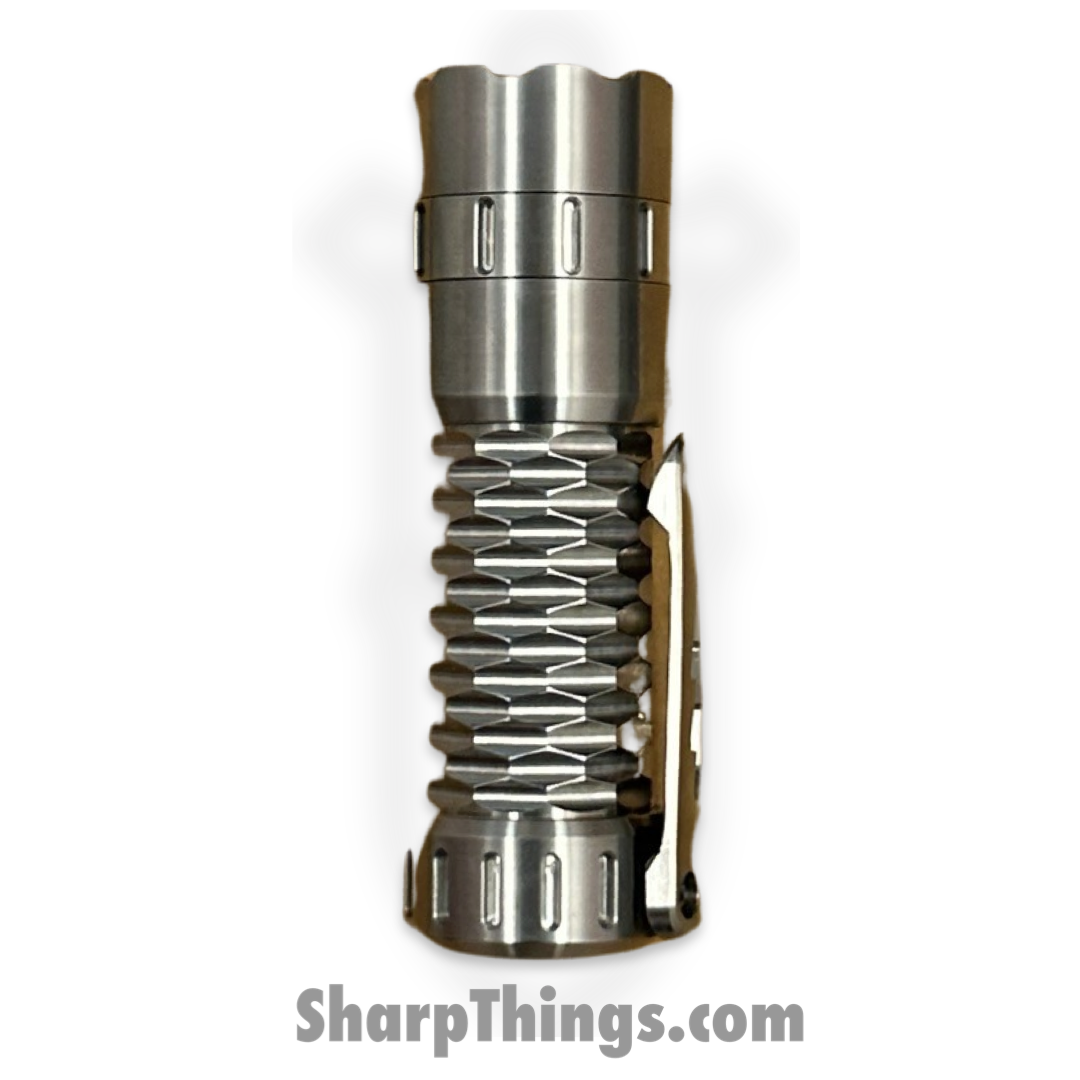 Something Obscene Co. - SO-Flash-Sat - Obscene Titanium Flashlight - Satin - Titanium - Image 2