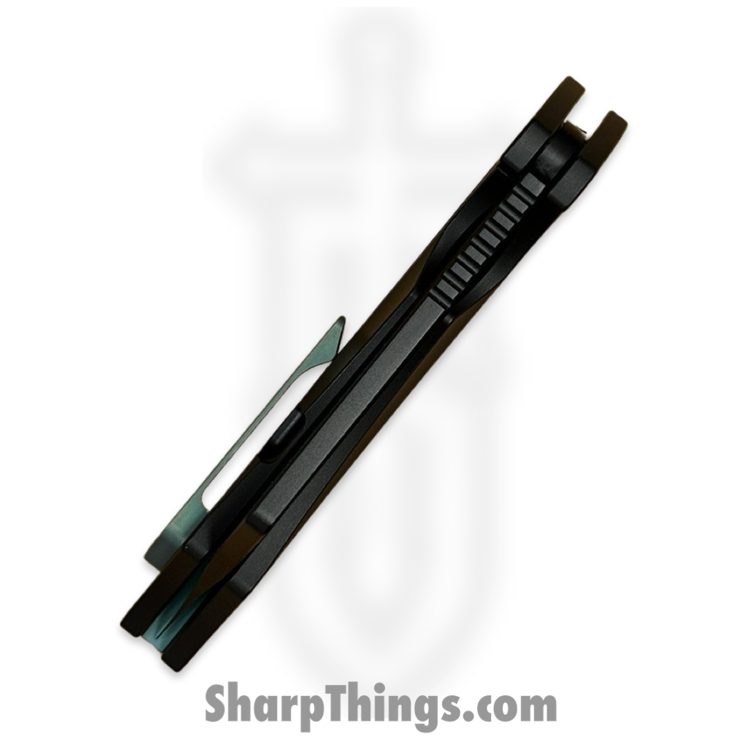 Something Obscene Co. - Nem4-Gph-Trq - Nemley V4 - CPM 20CV Coated Cleaver - Titanium - Graphite Turquoise - Image 5