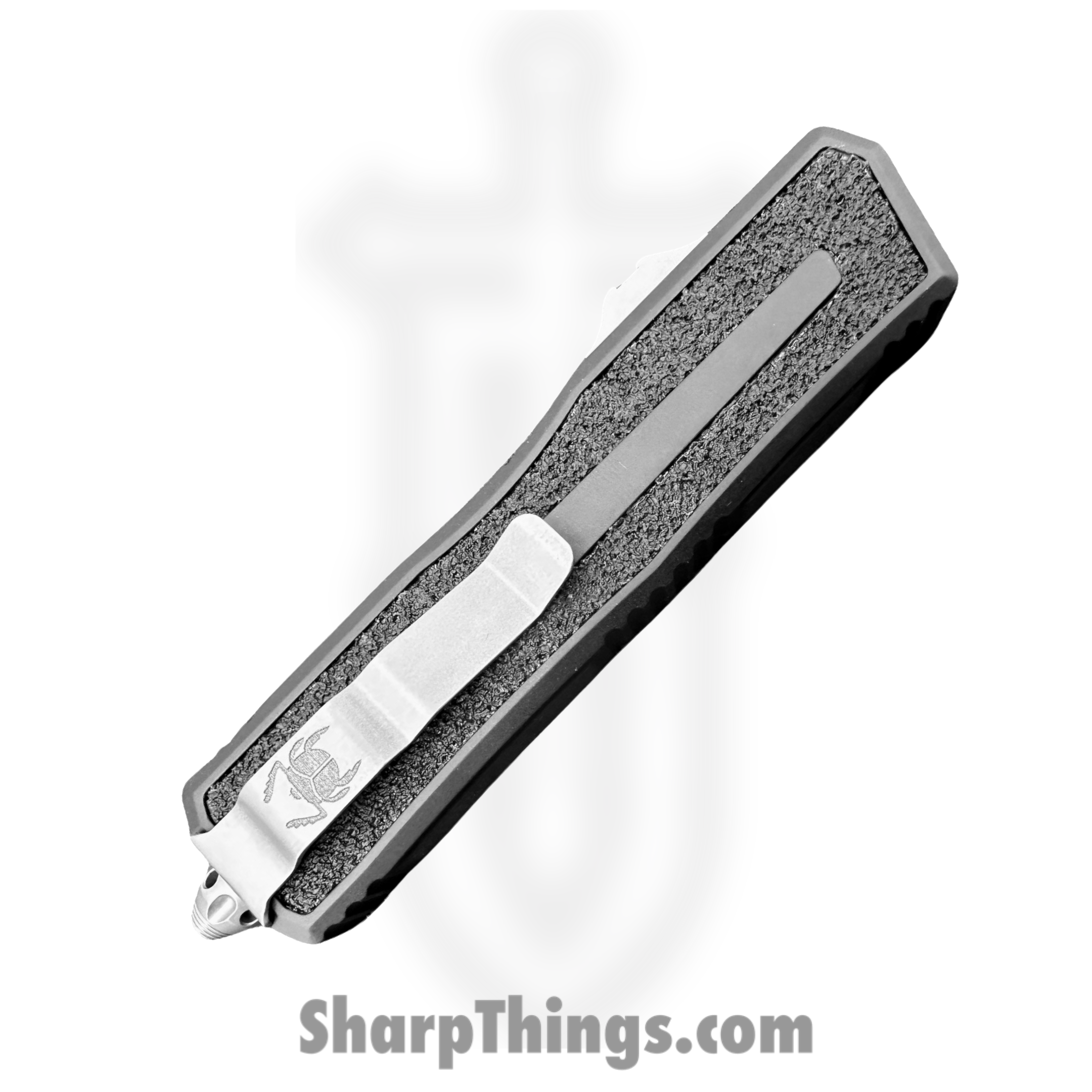 Microtech - 1278-10 - Scarab II GEN III S/E - OTF Auto - M390MK Stonewash Drop Point - 6061-T6 Aluminum - Black - Image 3