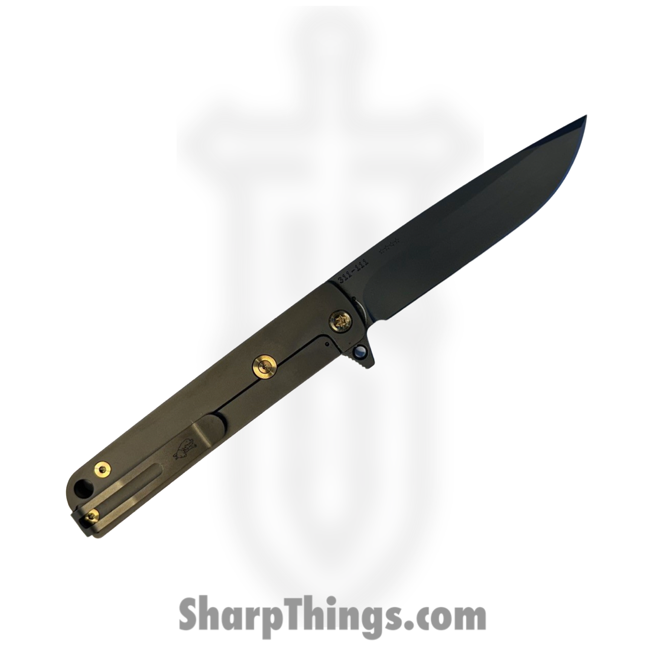 Medford Knife and Tool - 030724A - M-48 - Folding Knife - S45VN DLC Drop Point - Aluminum - Black - Image 2