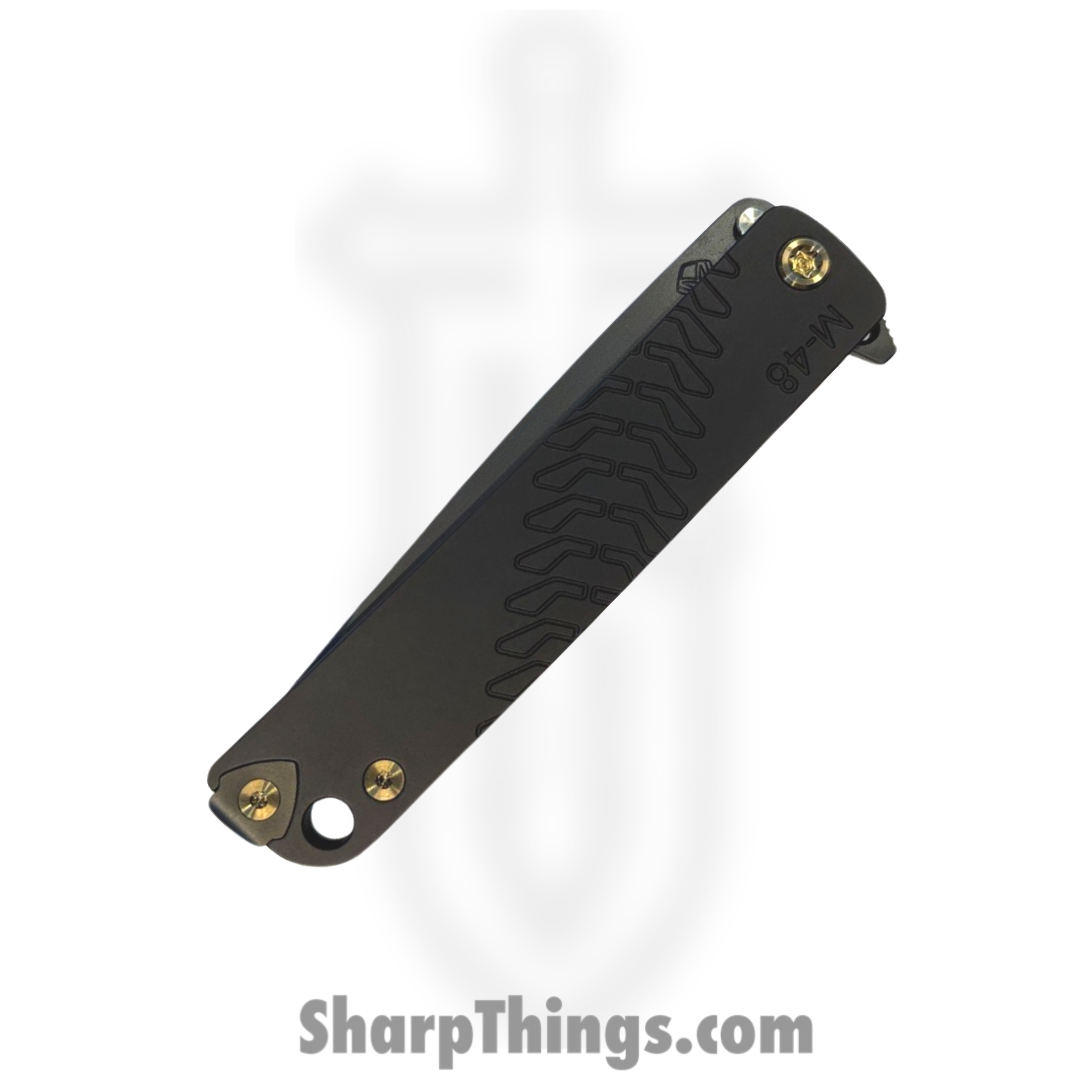 Medford Knife and Tool - 030724A - M-48 - Folding Knife - S45VN DLC Drop Point - Aluminum - Black - Image 3