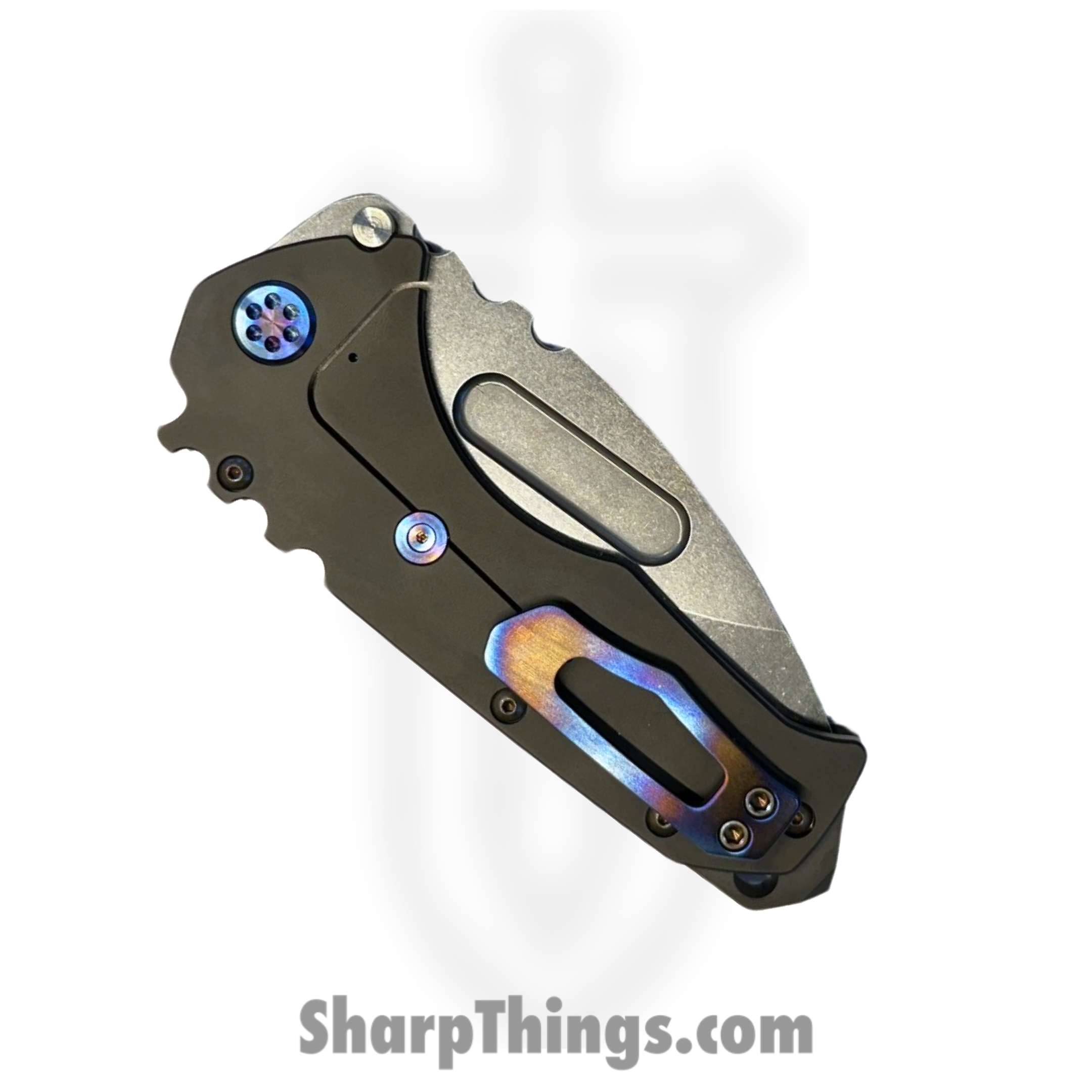 Medford Knife and Tool - 030724B - Prae "T" - Folding Knife - S45VN Tumbled Drop Point - Titanium - Black - Image 4