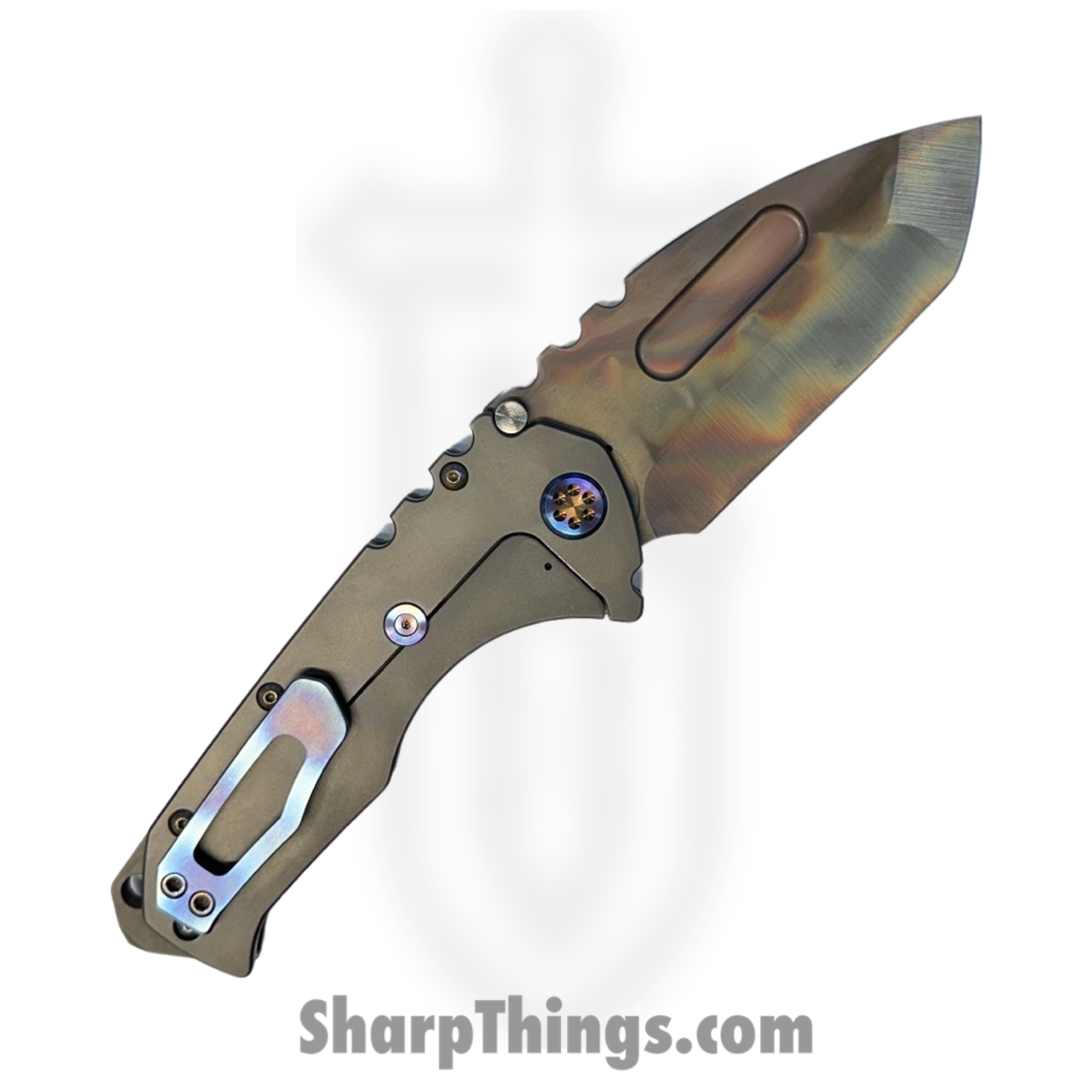 Medford Knife and Tool - 030724E - Prae "T" - Folding Knife - S45VN Vulcan Tanto - Aluminum - Black - Image 2