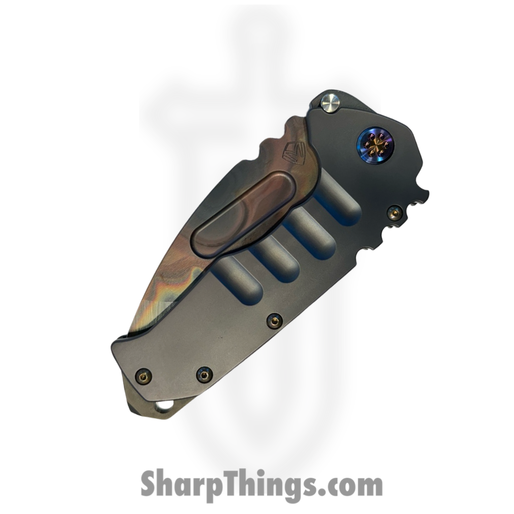 Medford Knife and Tool - 030724E - Prae "T" - Folding Knife - S45VN Vulcan Tanto - Aluminum - Black - Image 3