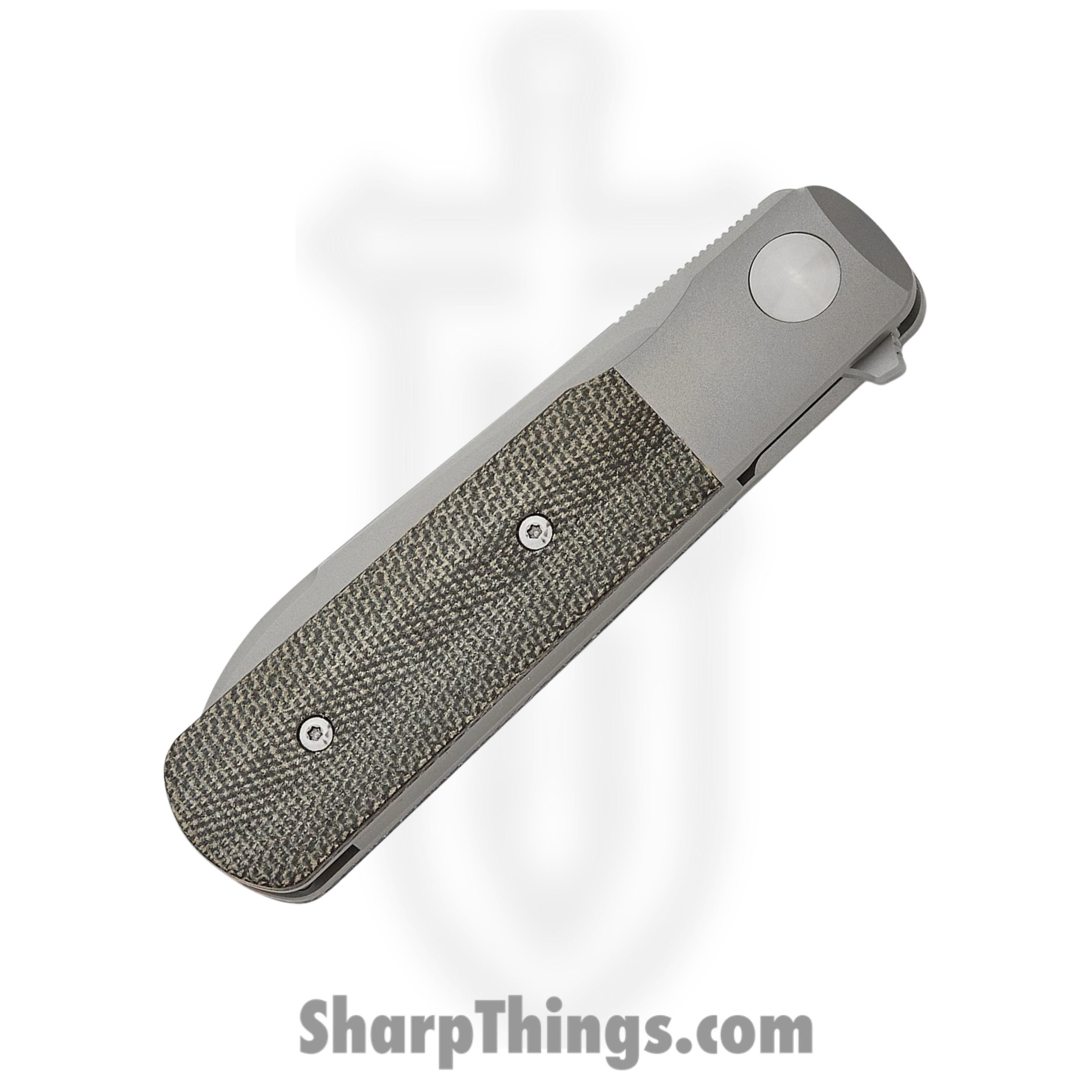 Terrain 365 - 10713 - Otter Flip ATB - Folding Knife - Terravantium™ Dendritic Cobalt Matte Spear Point - Canvas Micarta - Black - Image 3