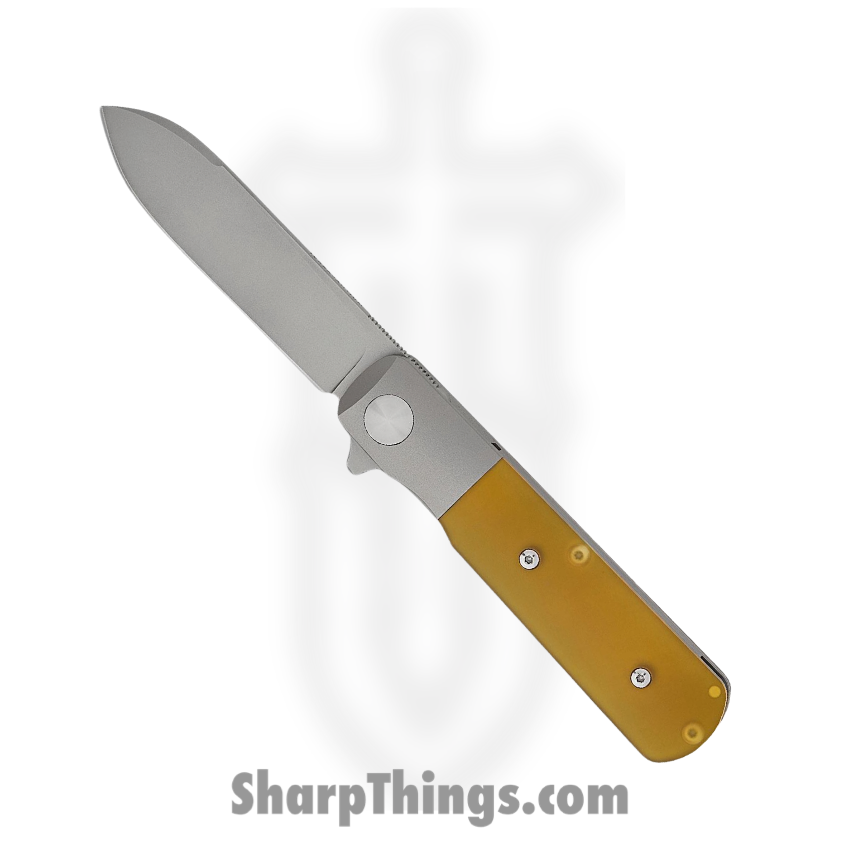 Terrain 365 - 10715 - Otter Flip ATB - Folding Knife - Terravantium™ Dendritic Cobalt Matte Spear Point - Ultem - Amber