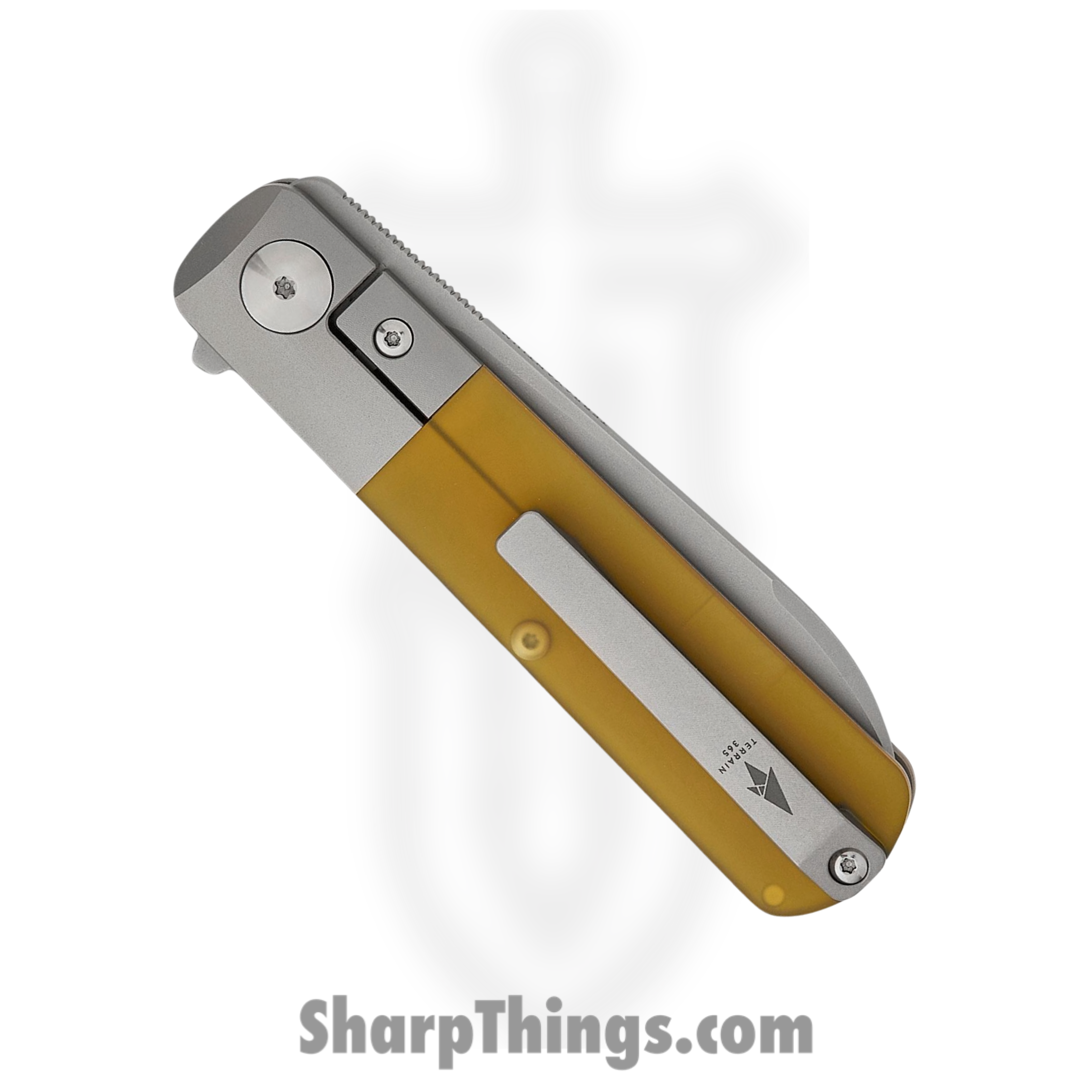 Terrain 365 - 10715 - Otter Flip ATB - Folding Knife - Terravantium™ Dendritic Cobalt Matte Spear Point - Ultem - Amber - Image 4