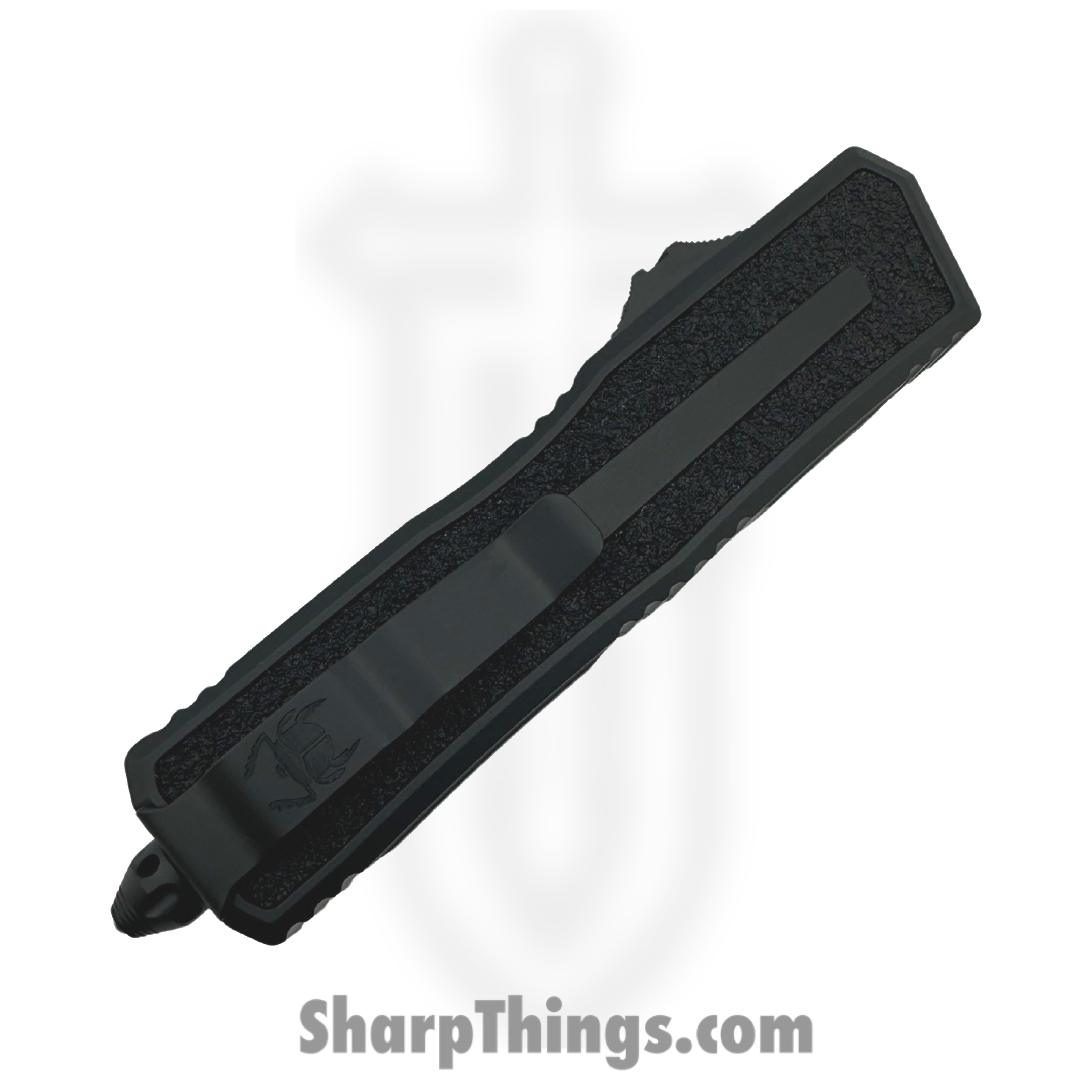 Microtech - 1278-1T - Scarab II GEN III S/E - OTF Auto - M390MK 2 Tone Drop Point - 6061-T6 Aluminum - Black - Image 4