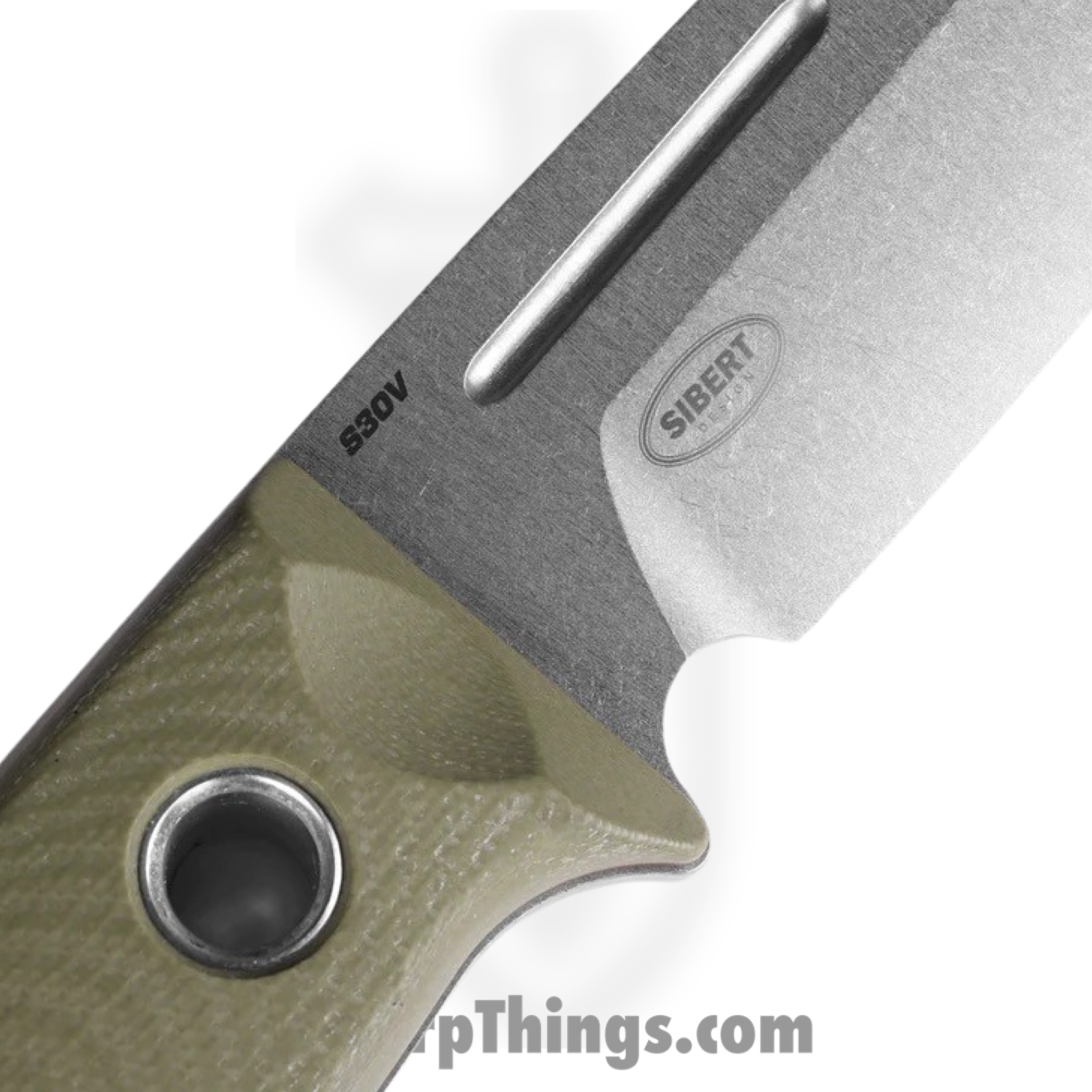 Benchmade - 165-1 - Mini Bushcrafter - Fixed Blade Knife - S30V Satin Drop Point - G10 - Green - Image 3