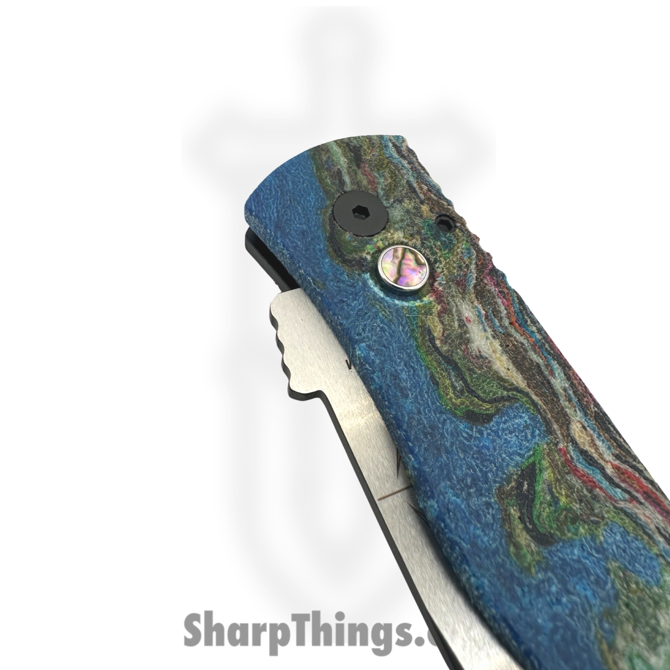 ProTech - 2024TXEC73 - Emerson CQC7 - Automatic Knife - 154CM DLC Tanto - Micarta Aluminum - Multi - Image 5