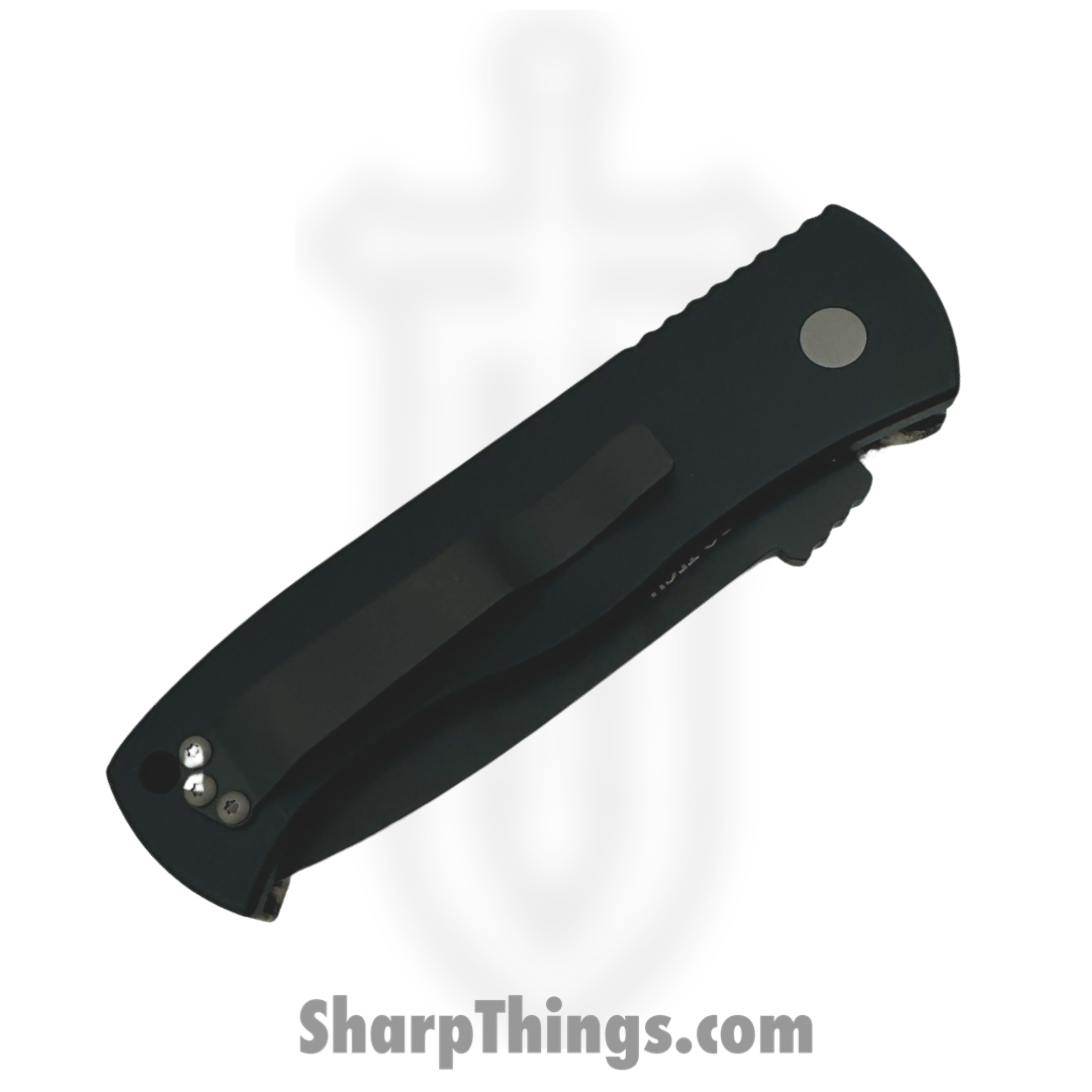 ProTech - 2024TXEC7BW - Emerson CQC7 - Automatic Knife - 154CM DLC Tanto - Micarta Aluminum - Black White Striped - Image 4