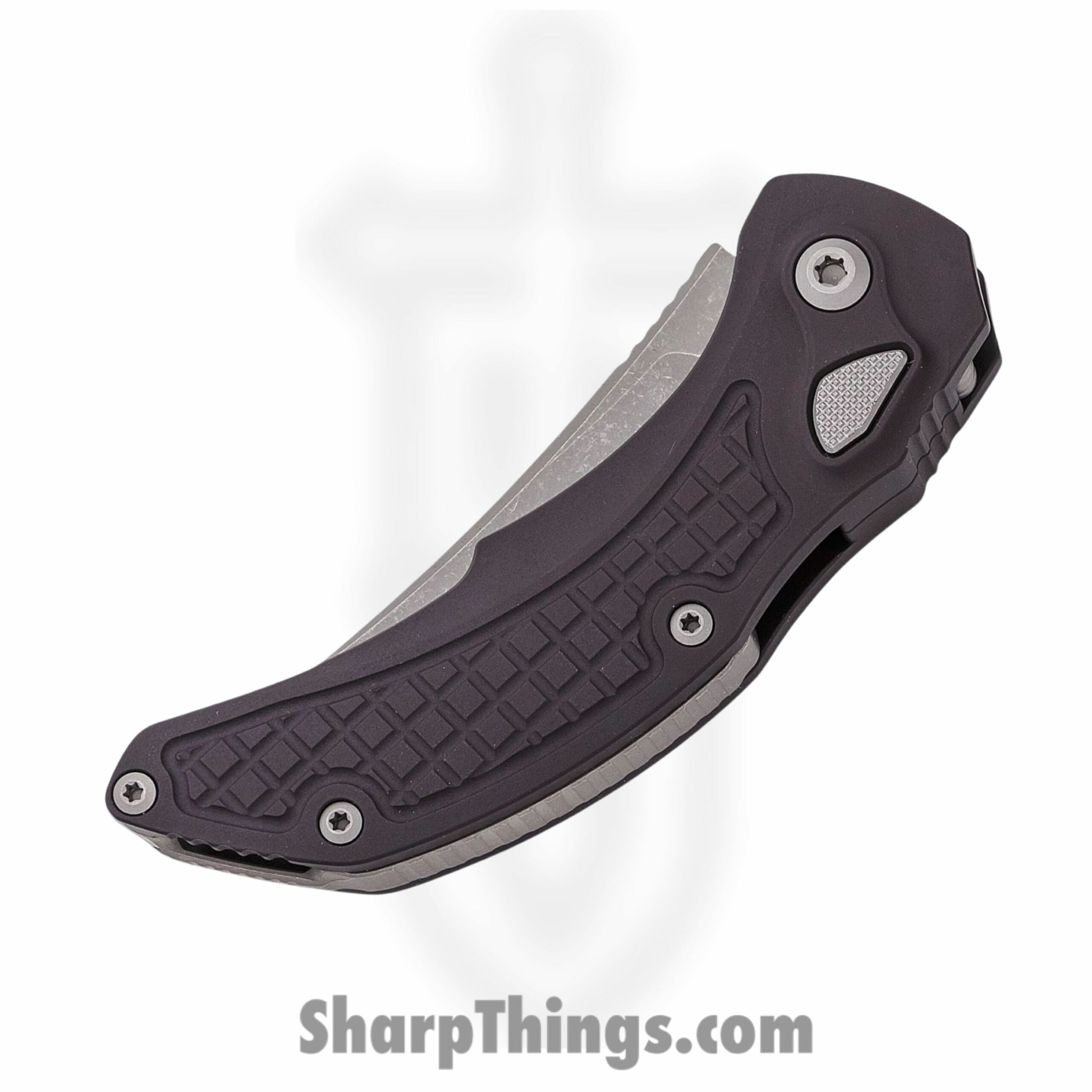 Microtech - 268A-10AP - Bastinelli Brachial - Automatic Knife - M390 Apocalyptic Trailing Point - 6061-T6 Aluminum - Black - Image 3