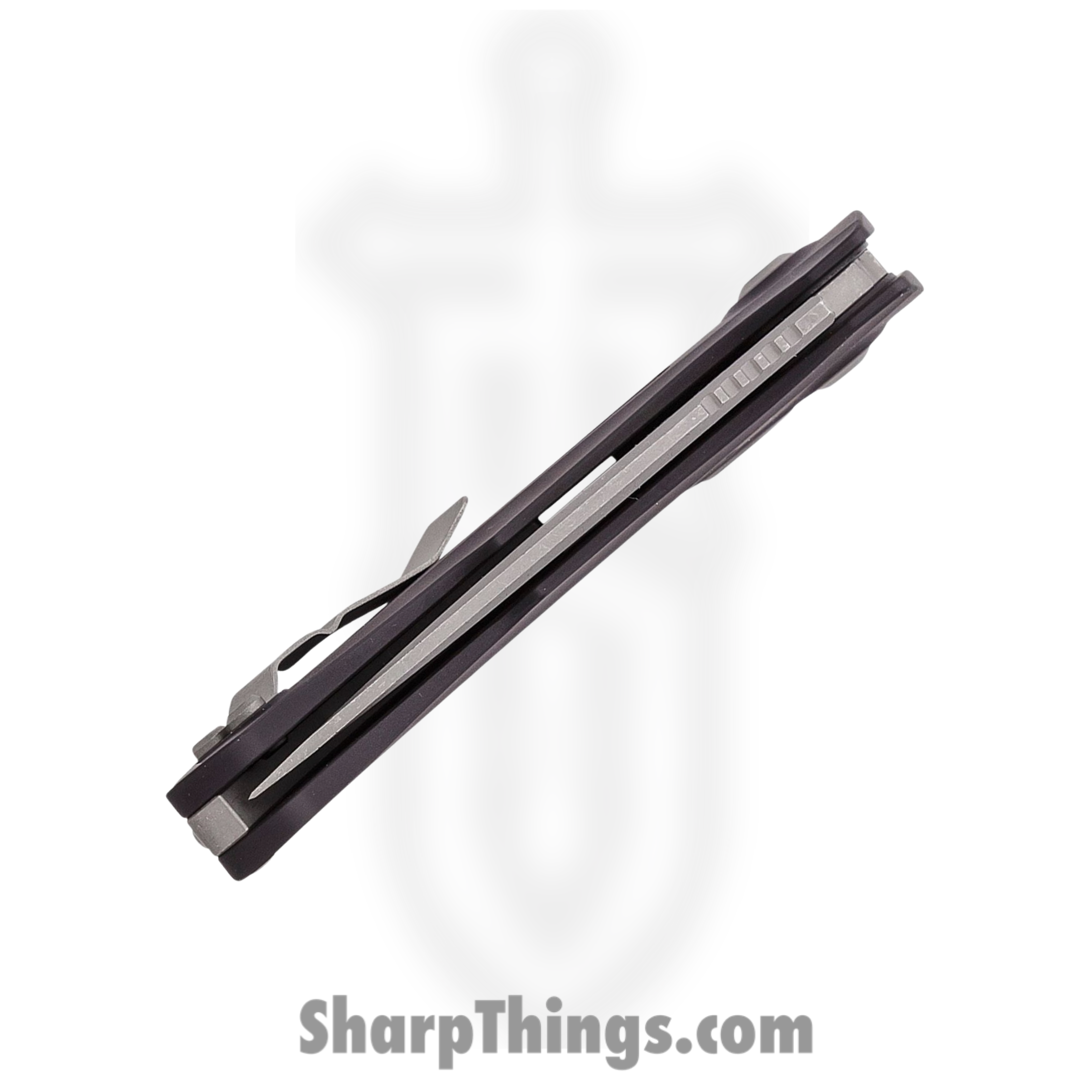 Microtech - 268A-10AP - Bastinelli Brachial - Automatic Knife - M390 Apocalyptic Trailing Point - 6061-T6 Aluminum - Black - Image 5