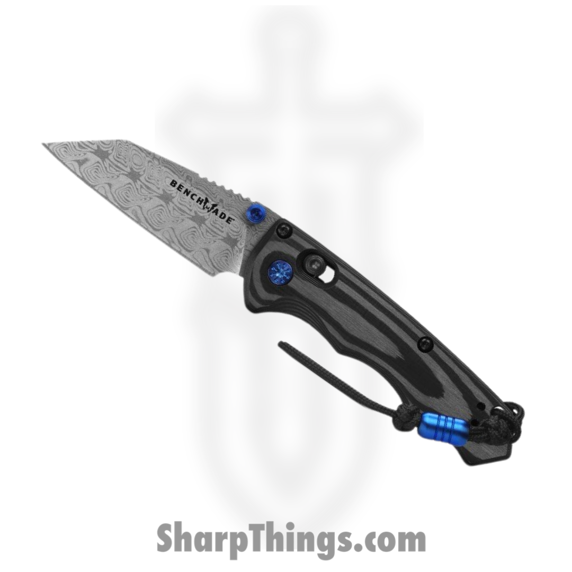 Benchmade - 290-241 - Gold Class Full Immunity - Folding Knife - Ægir Damasteel Wharncliffe - Carbon Fiber - Woodgrain