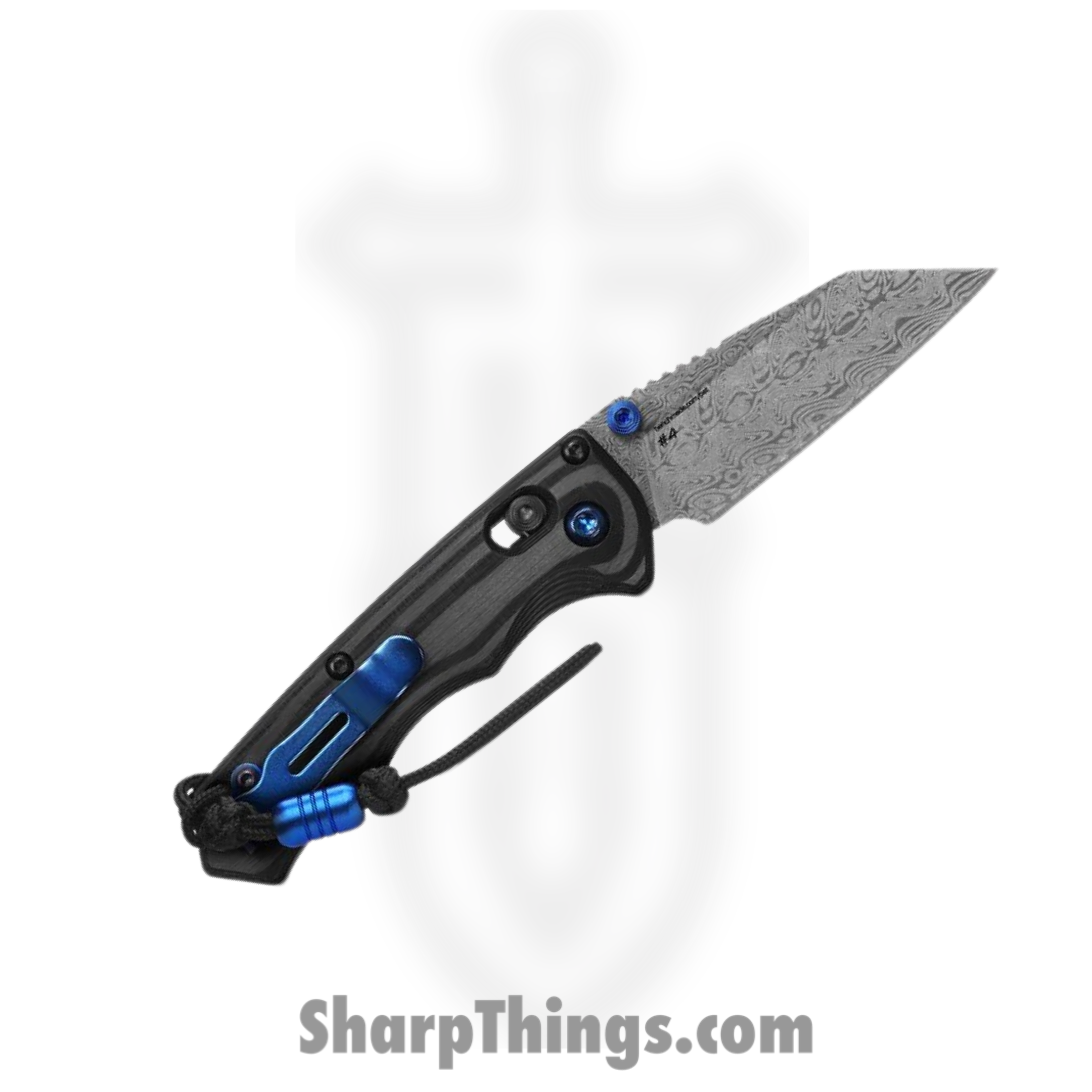 Benchmade - 290-241 - Gold Class Full Immunity - Folding Knife - Ægir Damasteel Wharncliffe - Carbon Fiber - Woodgrain - Image 2