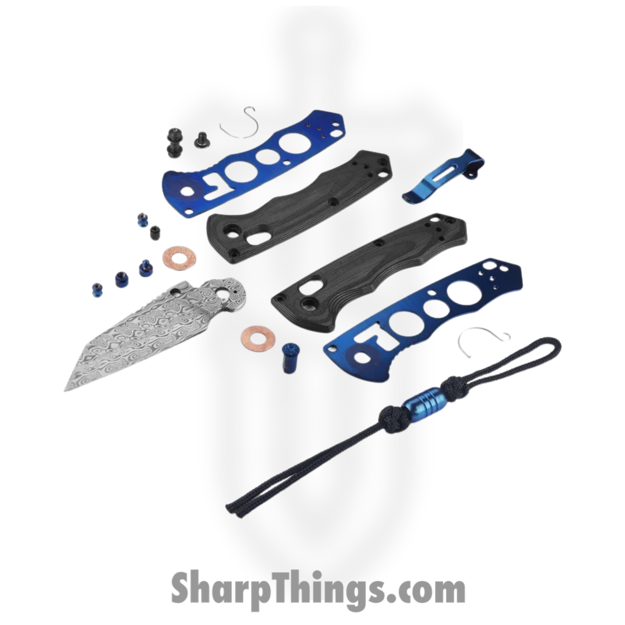 Benchmade - 290-241 - Gold Class Full Immunity - Folding Knife - Ægir Damasteel Wharncliffe - Carbon Fiber - Woodgrain - Image 3