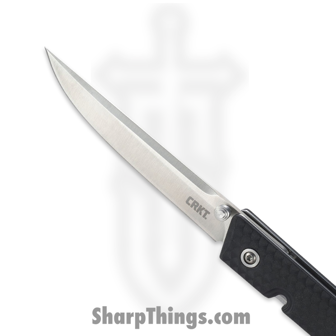 CRKT - 7096 - CEO Thumbstud - Folding Knife - 8Cr13MoV Satin Drop Point - Glass-Reinforced Nylon - Black - Image 9