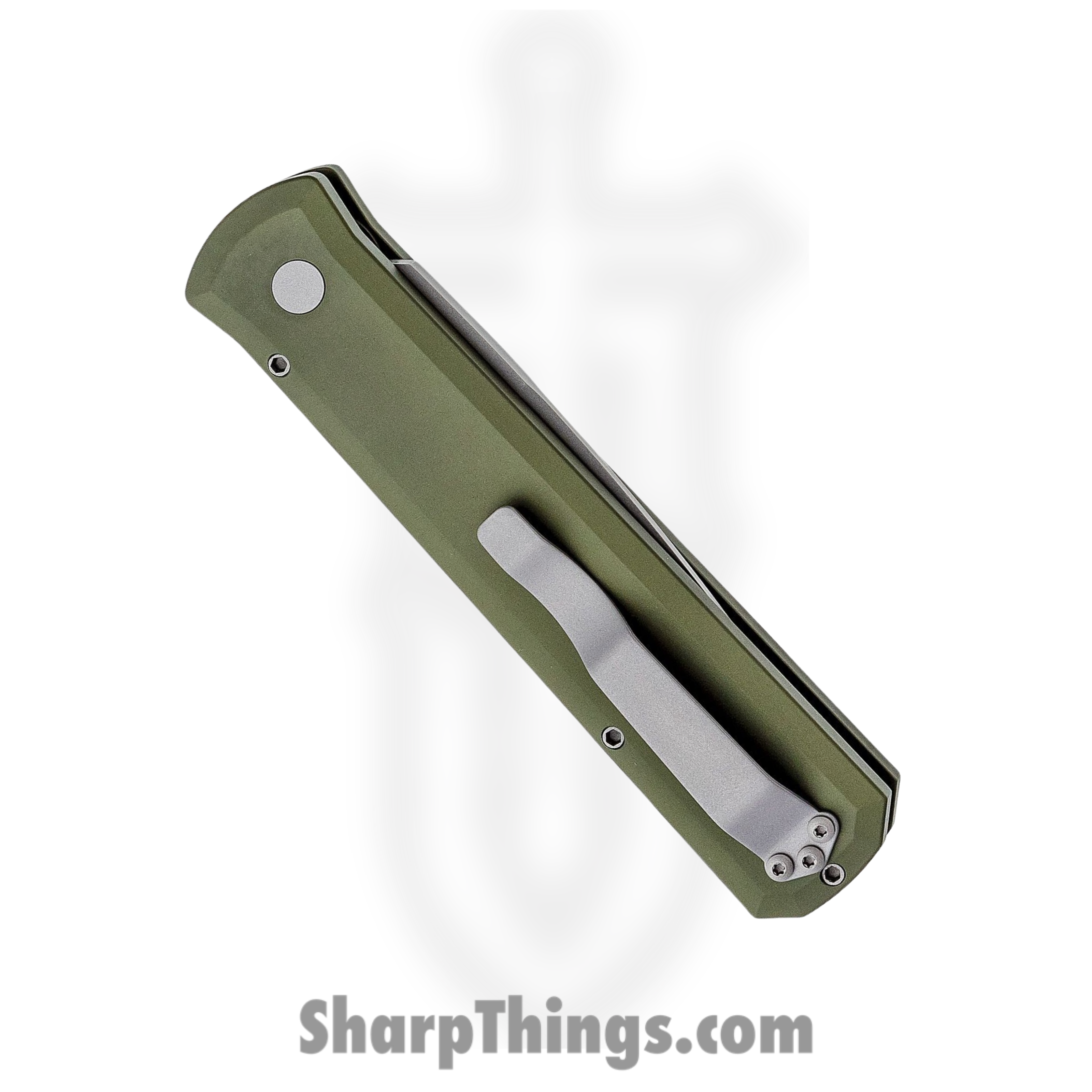 ProTech - 920-Green - Godfather - Automatic Knife - 154CM Bead Blasted Spear Point - 6061-T6 Aluminum - Green - Image 3