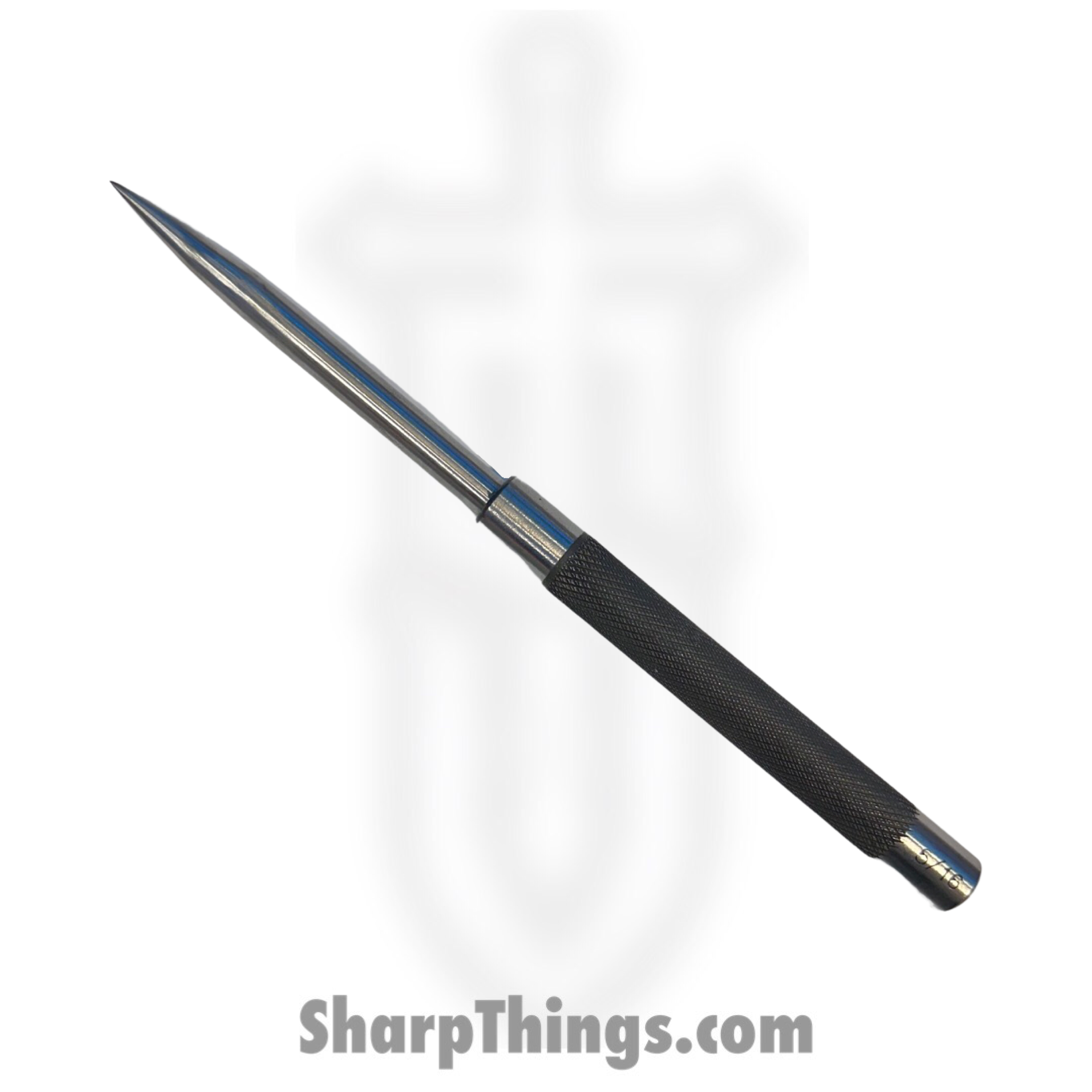 Full Heart Forge - FHF-PS-2 - Punch Spike 5/16 - Fixed Blade Knife - D2 Raw Spike - D2 - Silver, Black
