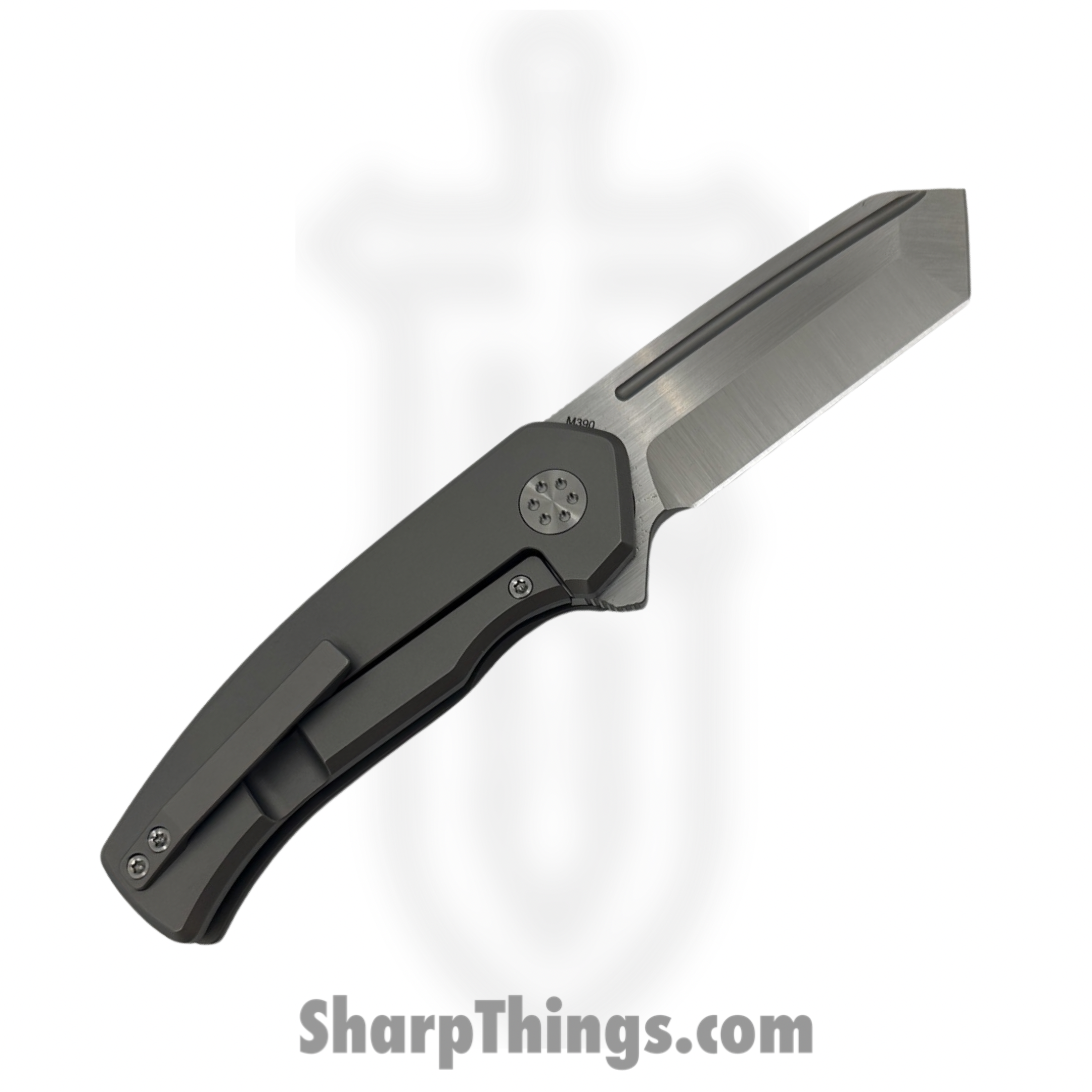 Beans Blades - BB-MWF-M-BK - Mini Warrior - Folding Knife - M390 Satin Tanto - Micarta - Black - Image 2