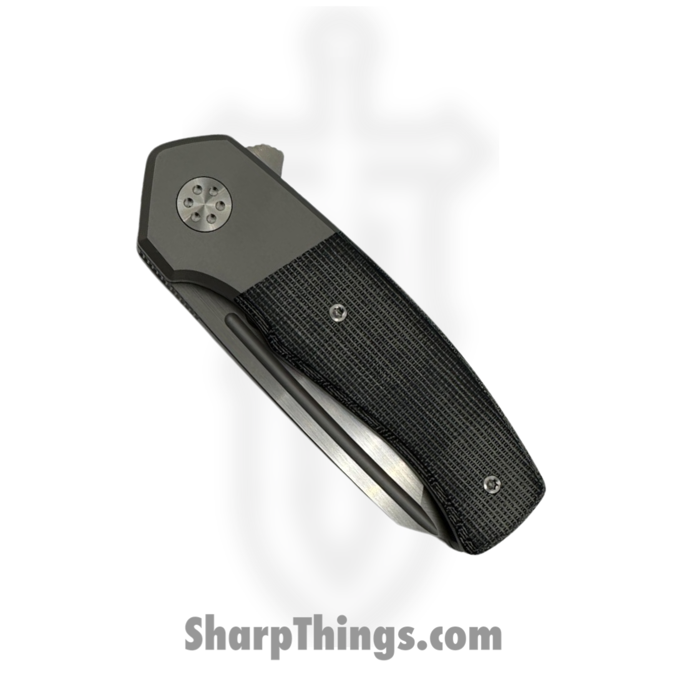 Beans Blades - BB-MWF-M-BK - Mini Warrior - Folding Knife - M390 Satin Tanto - Micarta - Black - Image 3