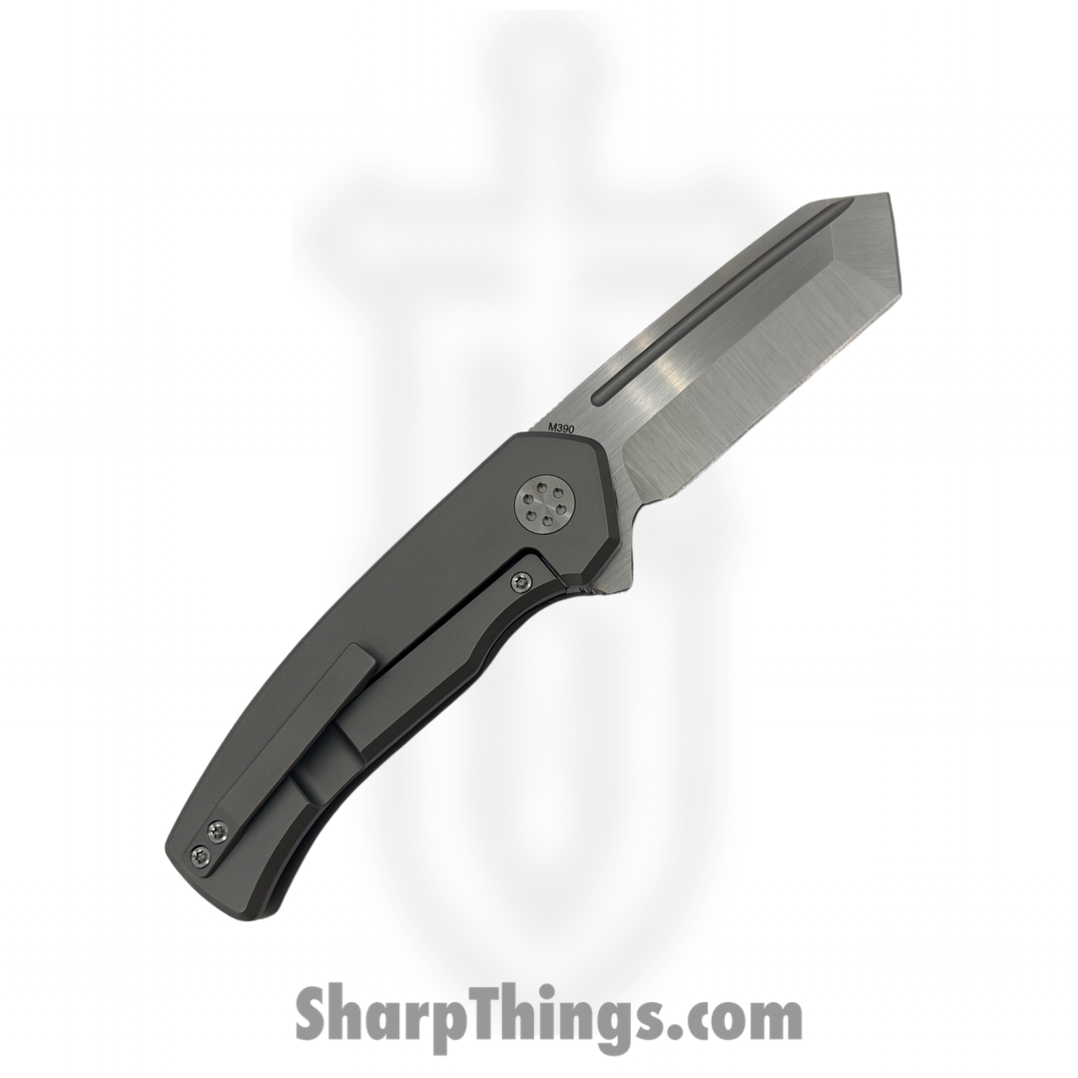 Beans Blades - BB-MWF-M-BN - Mini Warrior - Folding Knife - M390 Satin Tanto - Micarta - Brown - Image 2