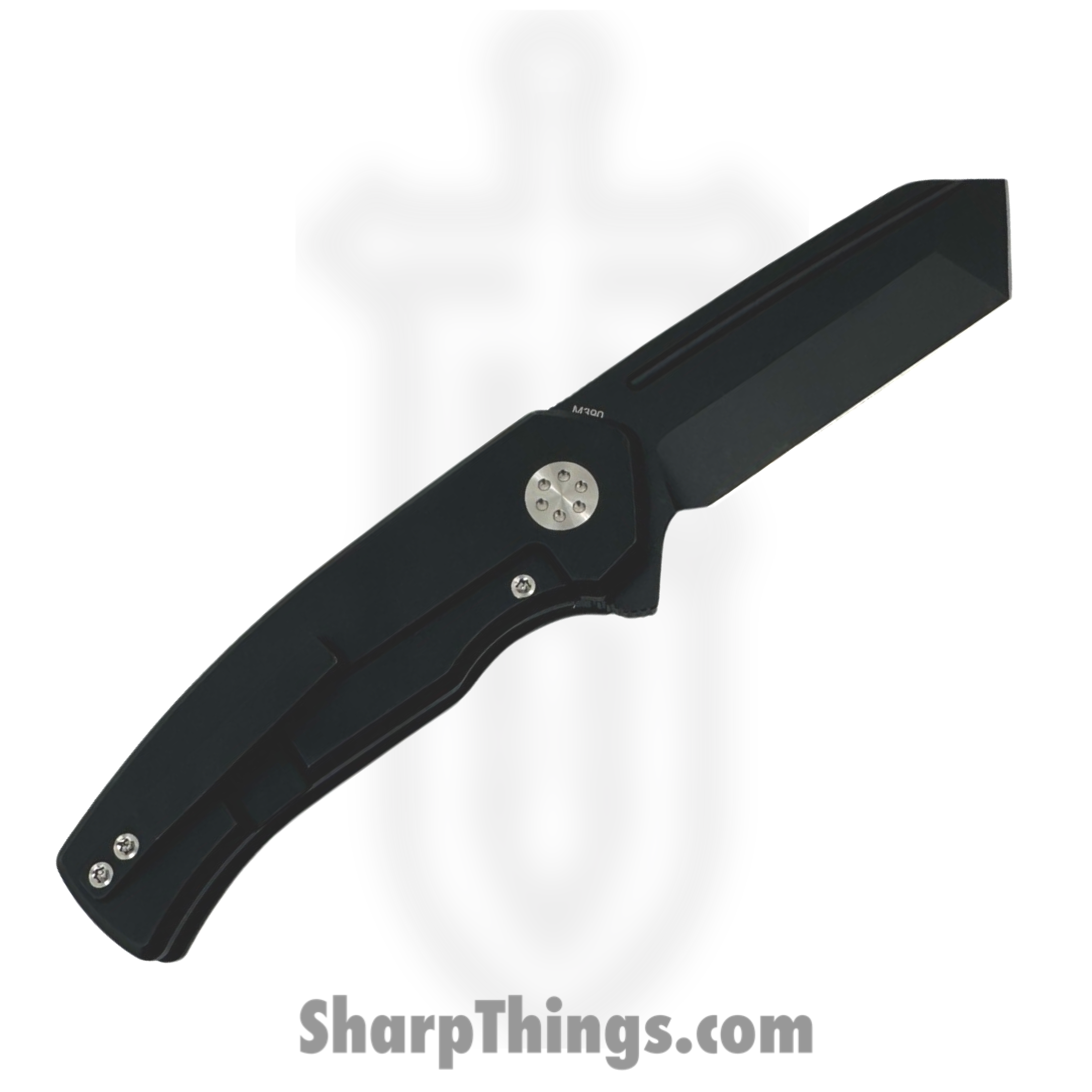 Beans Blades - BB-MWF-PH - Mini Warrior - Folding Knife - M390 Coated Tanto - Fat Carbon Purple Haze Cross Cut - Purple Black - Image 2